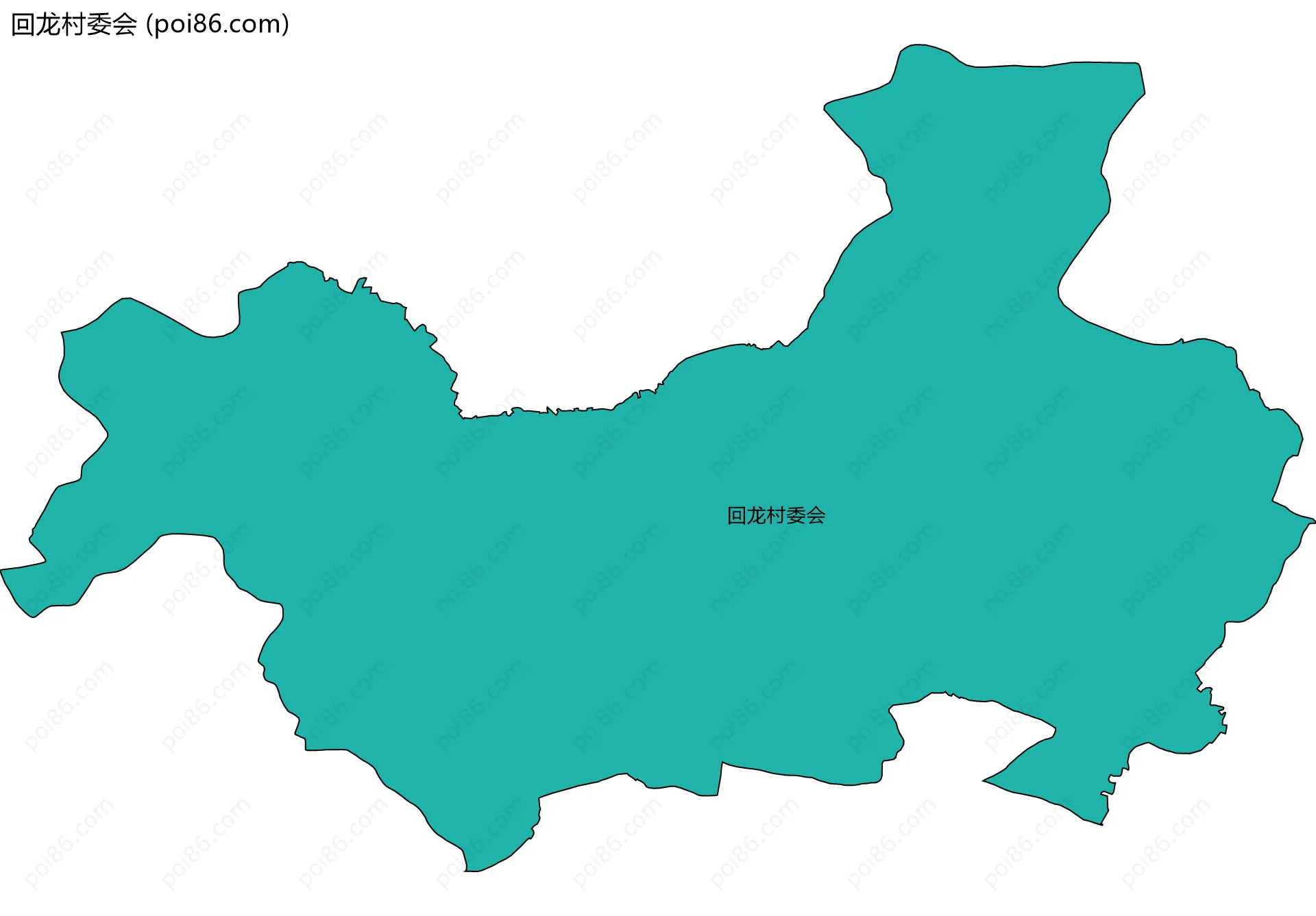 回龙村委会边界地图