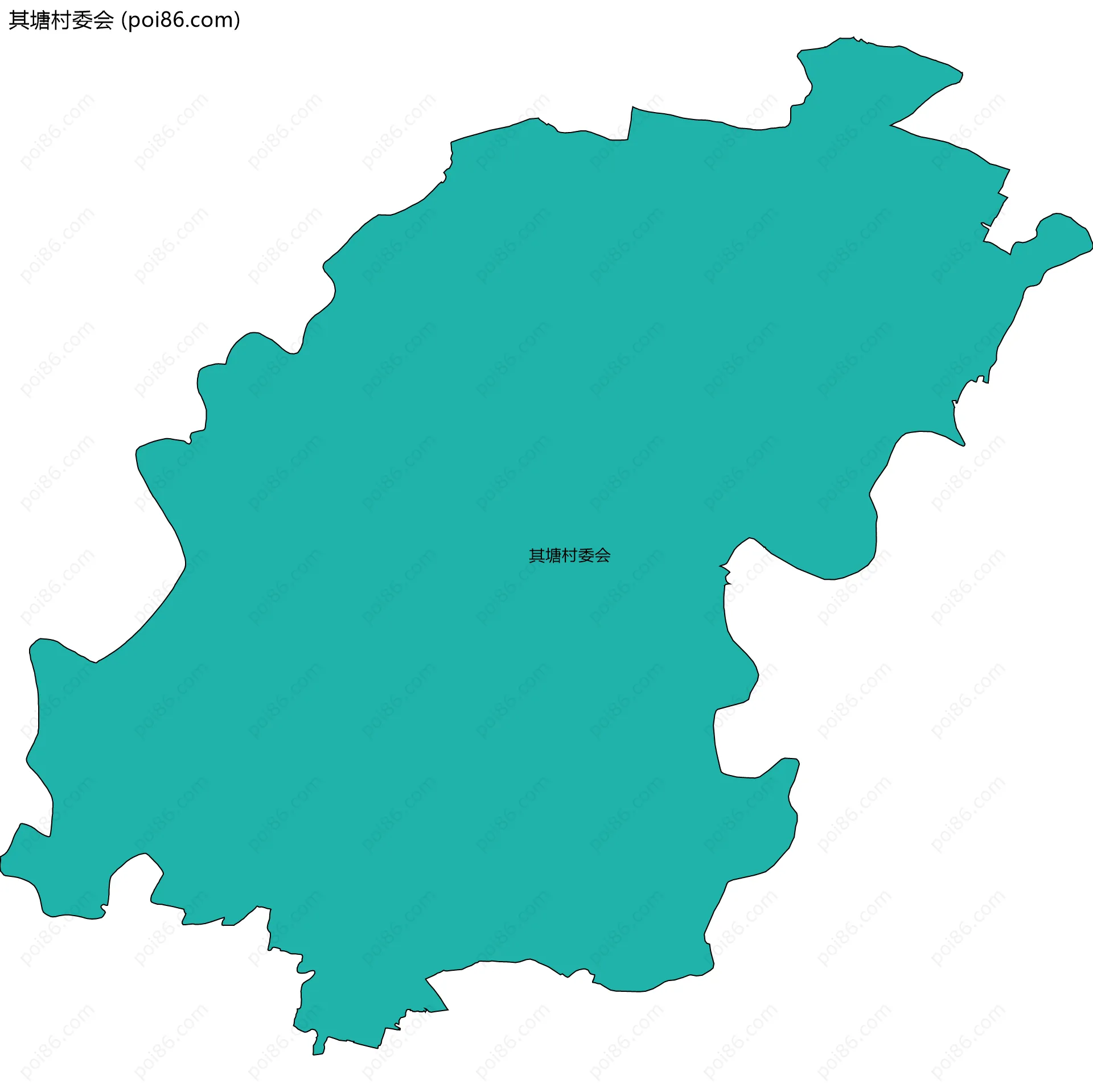 其塘村委会边界地图