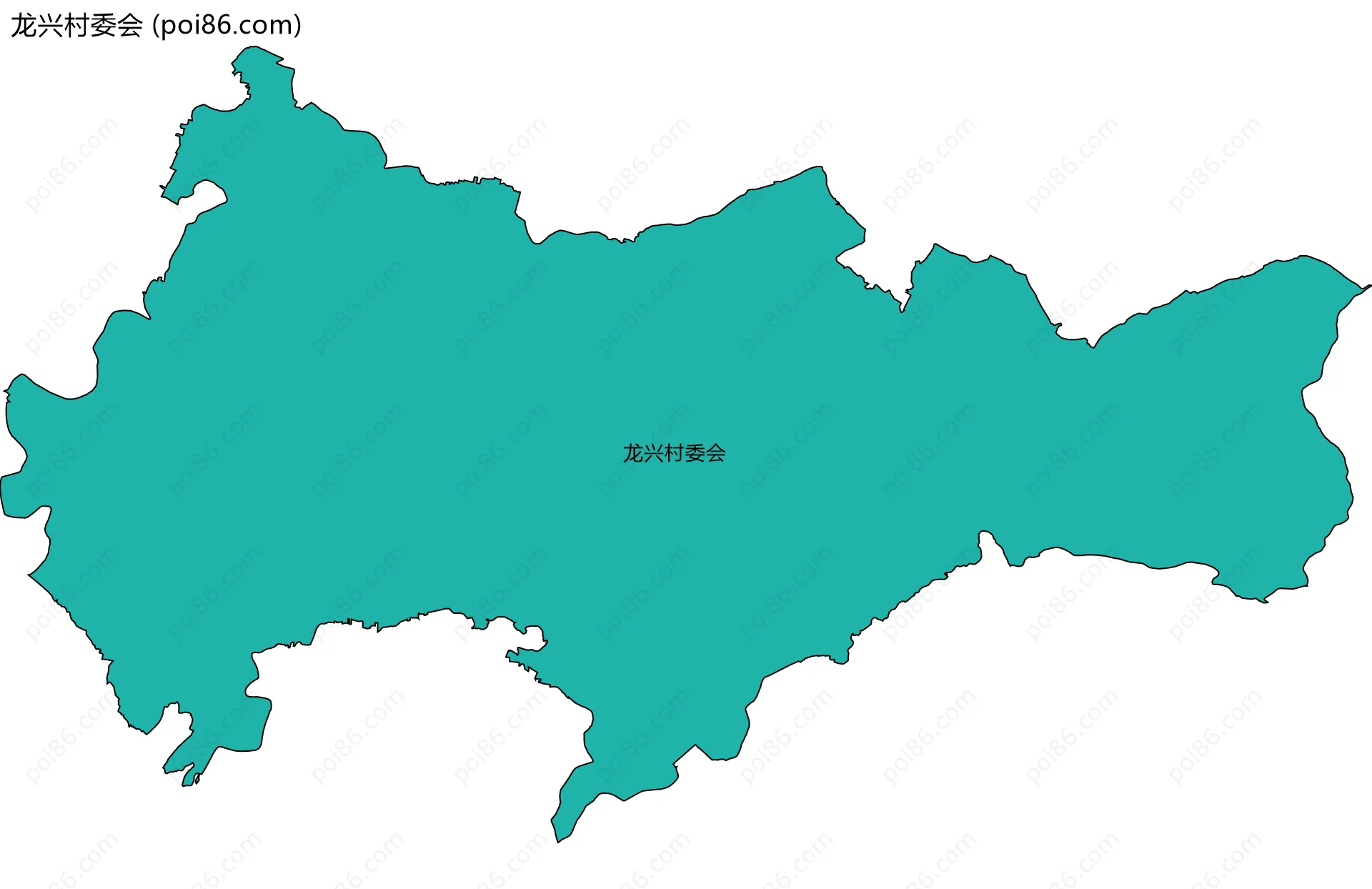 龙兴村委会边界地图
