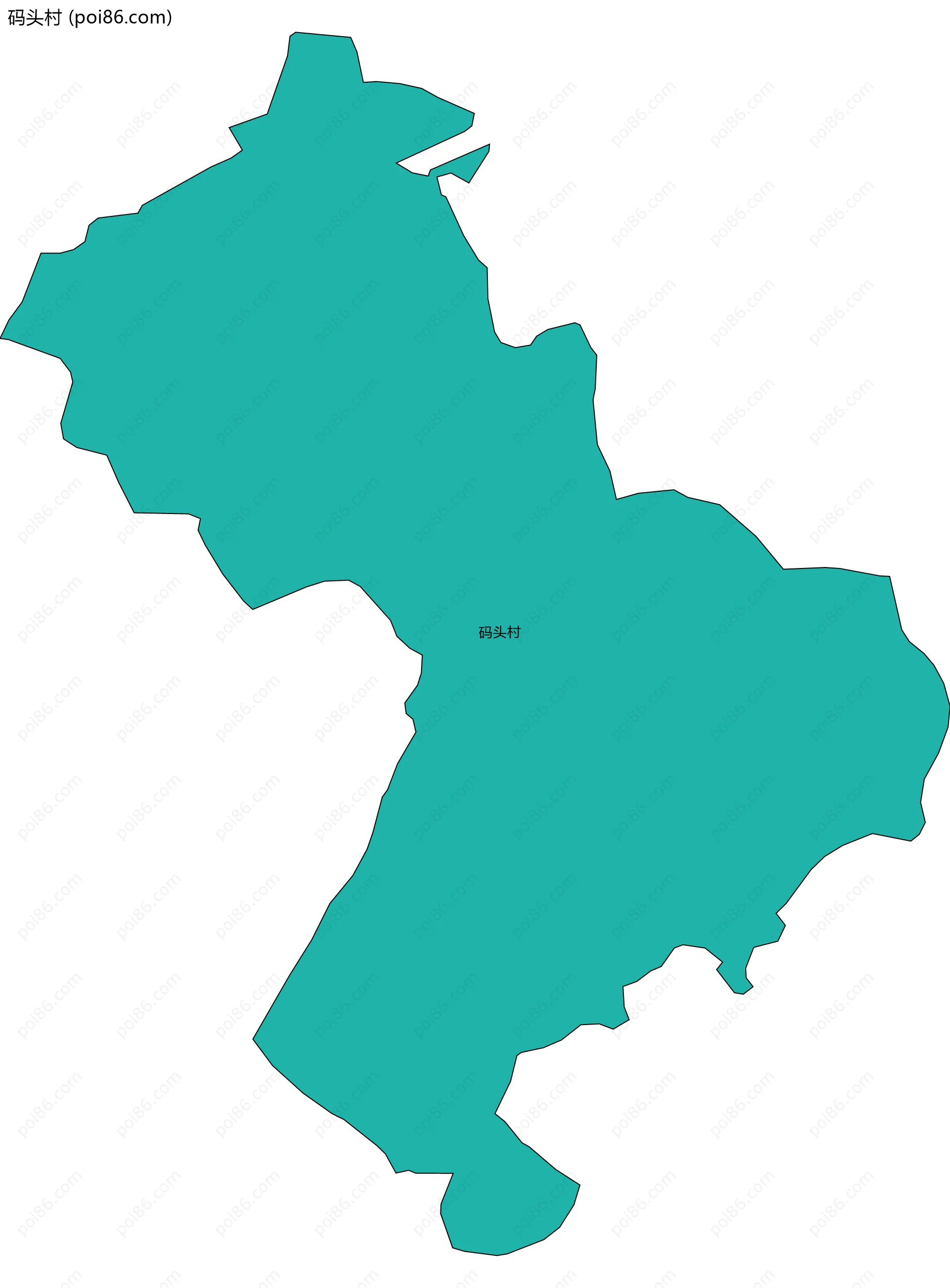 码头村边界地图