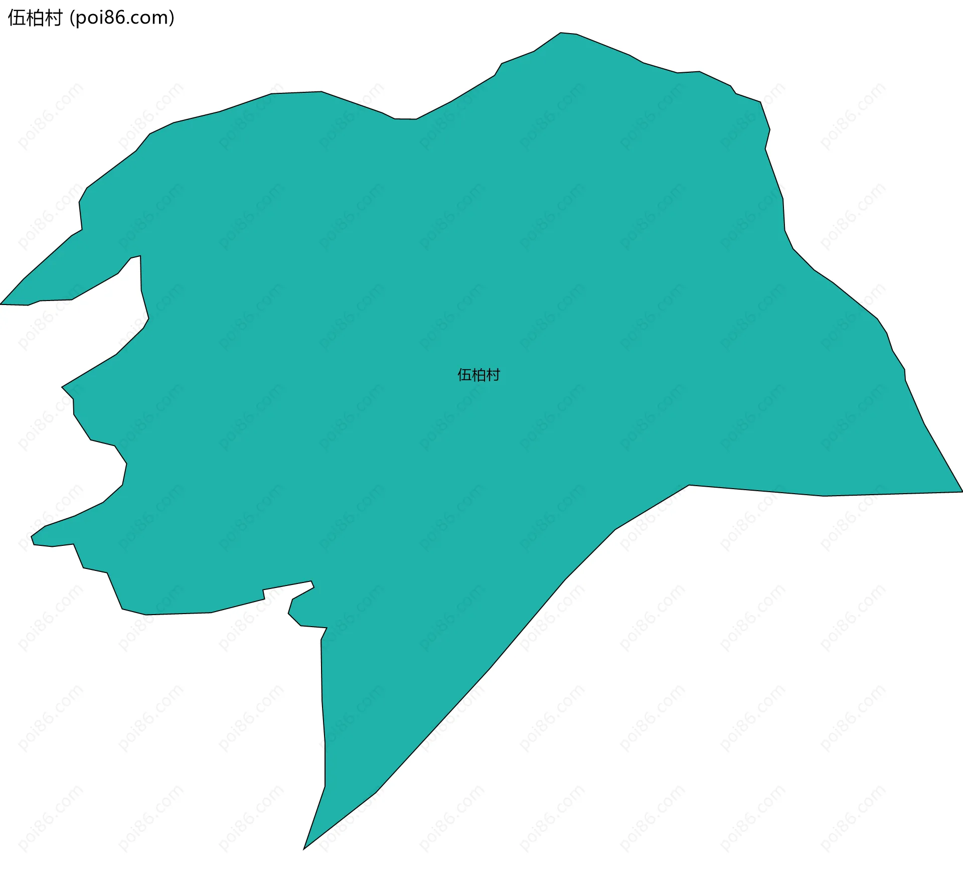 伍柏村边界地图