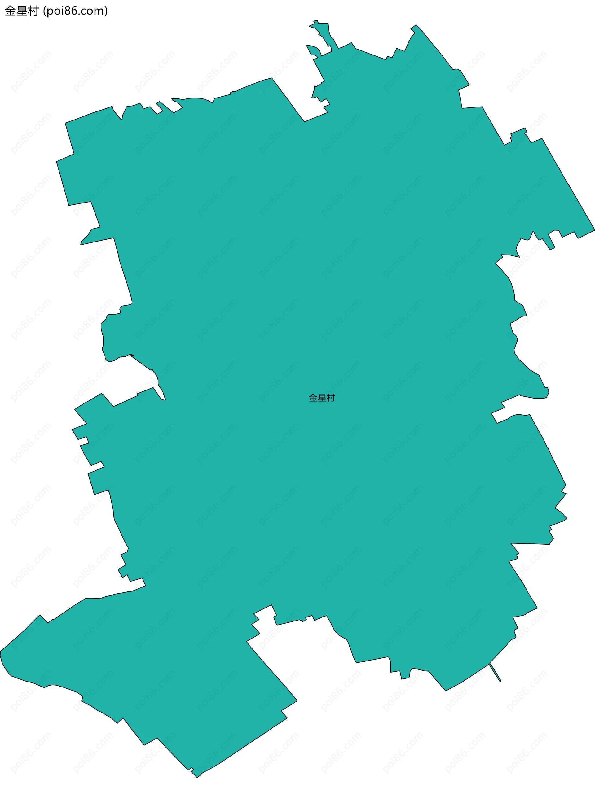 金星村边界地图