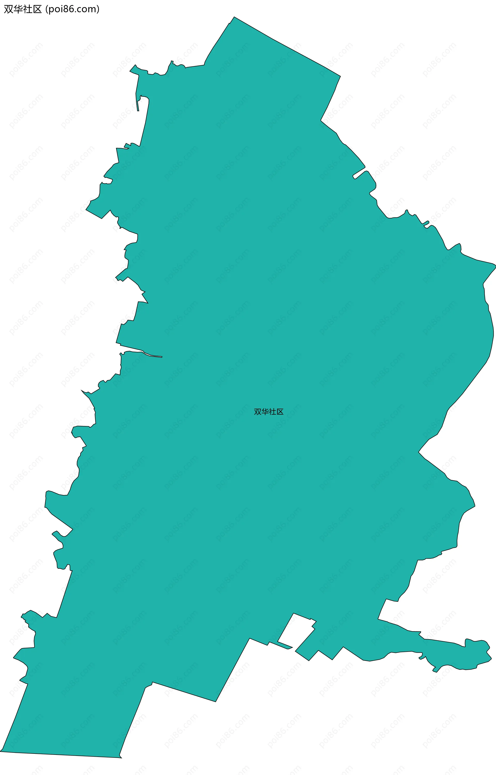 双华社区边界地图