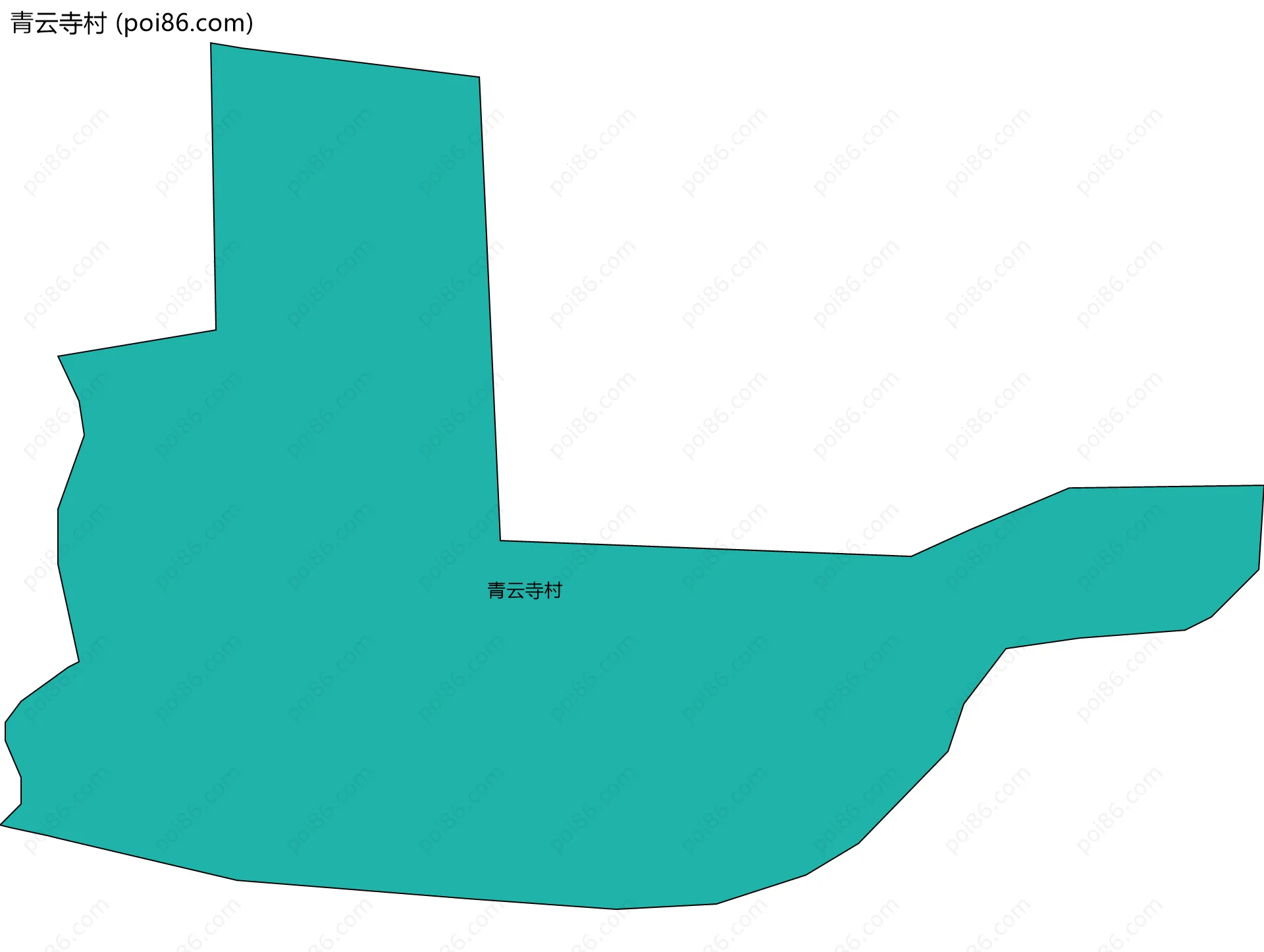 青云寺村边界地图