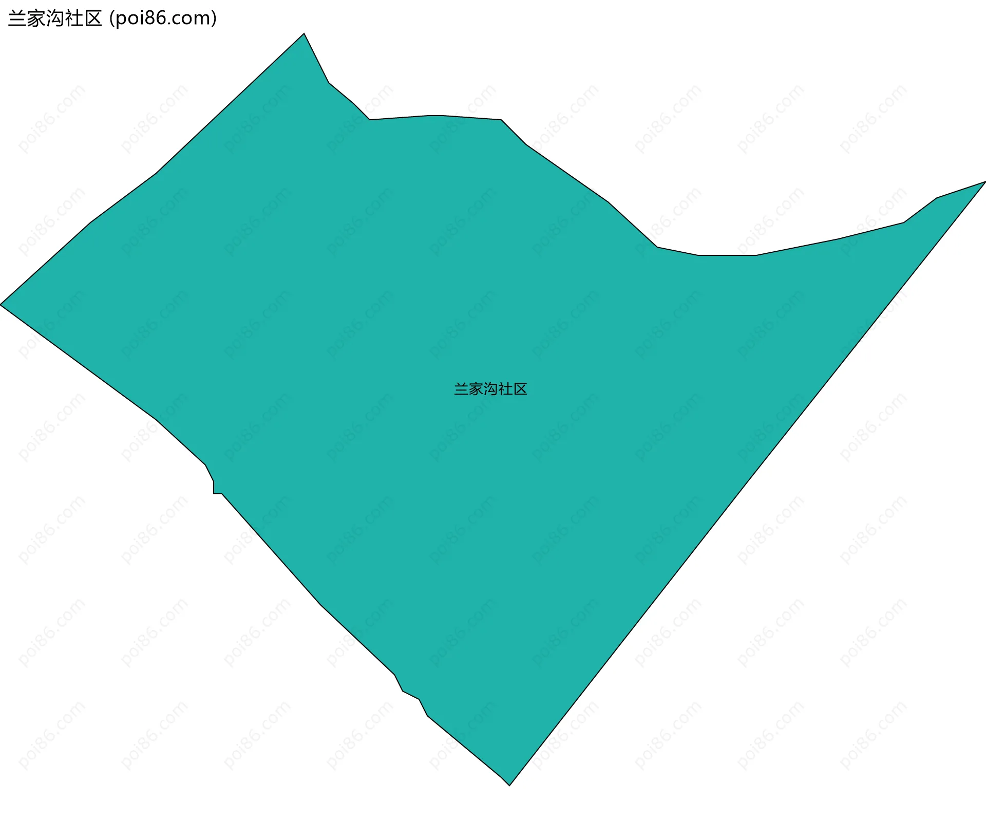 兰家沟社区边界地图