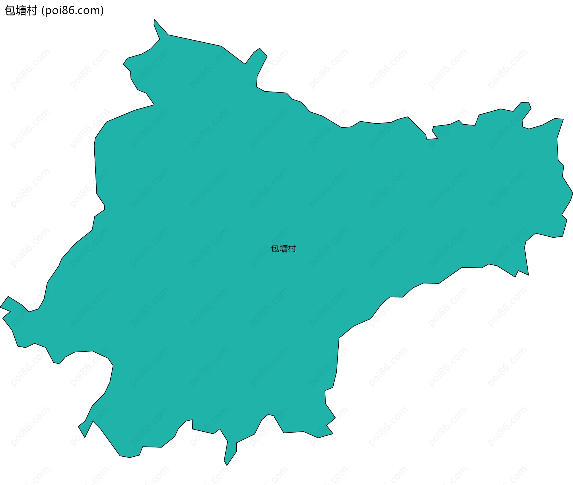 包塘村边界地图