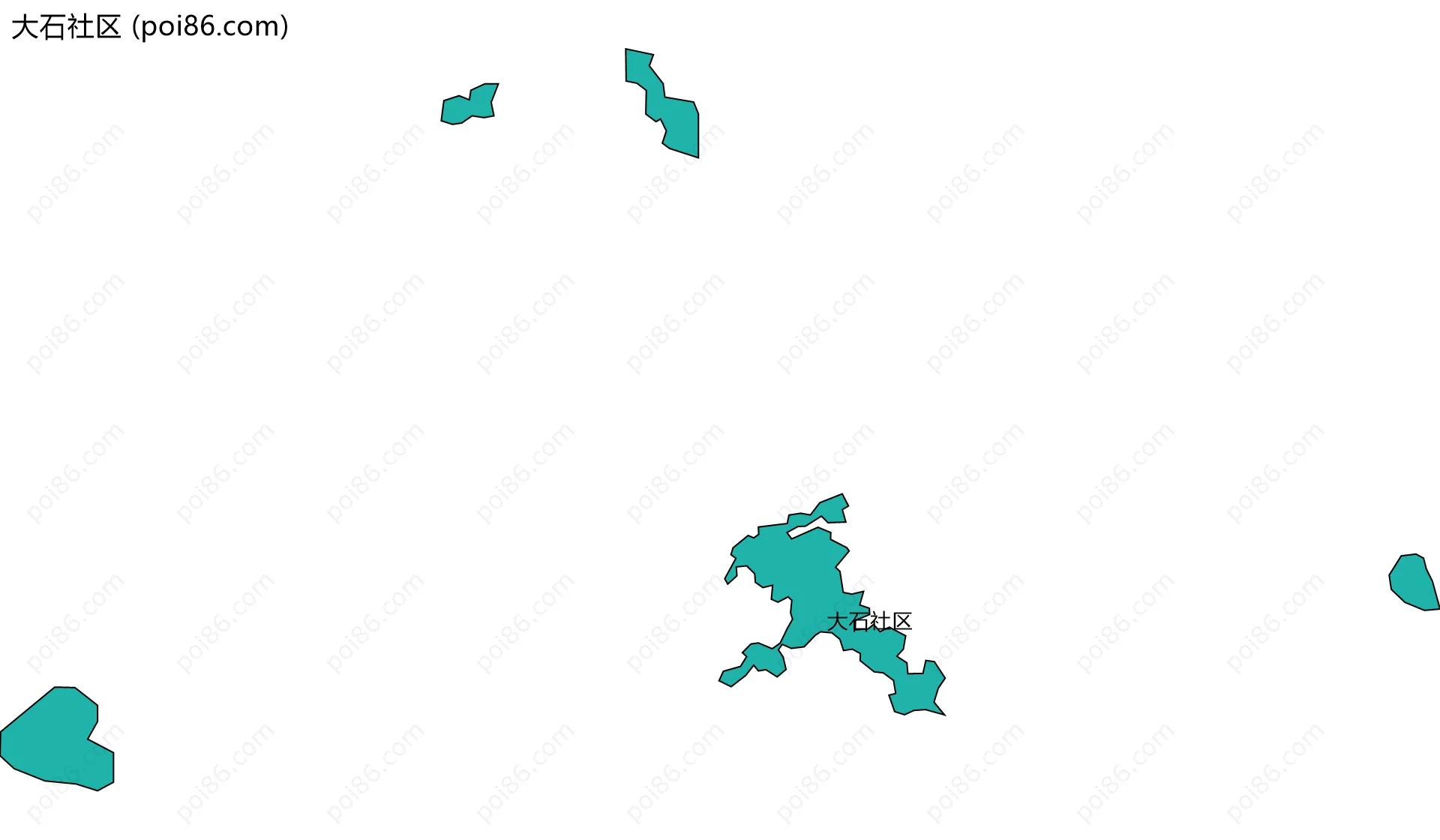 大石社区边界地图