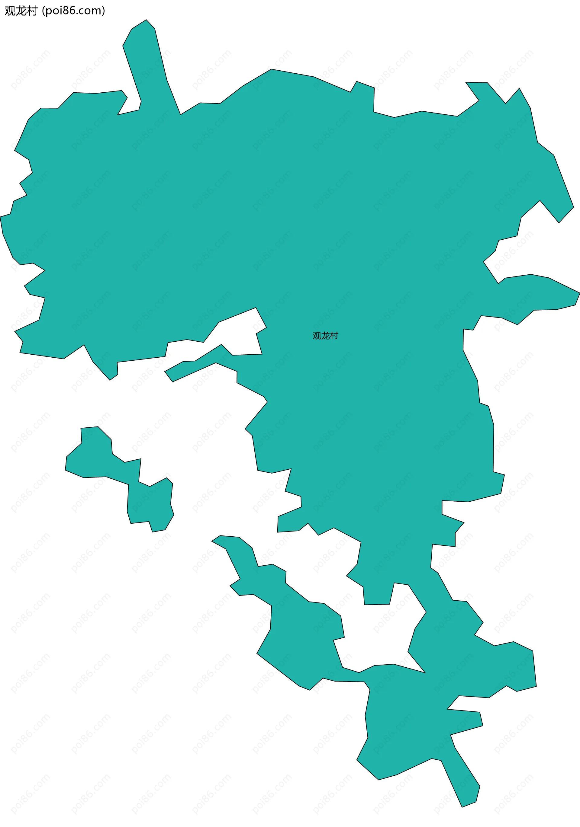 观龙村边界地图