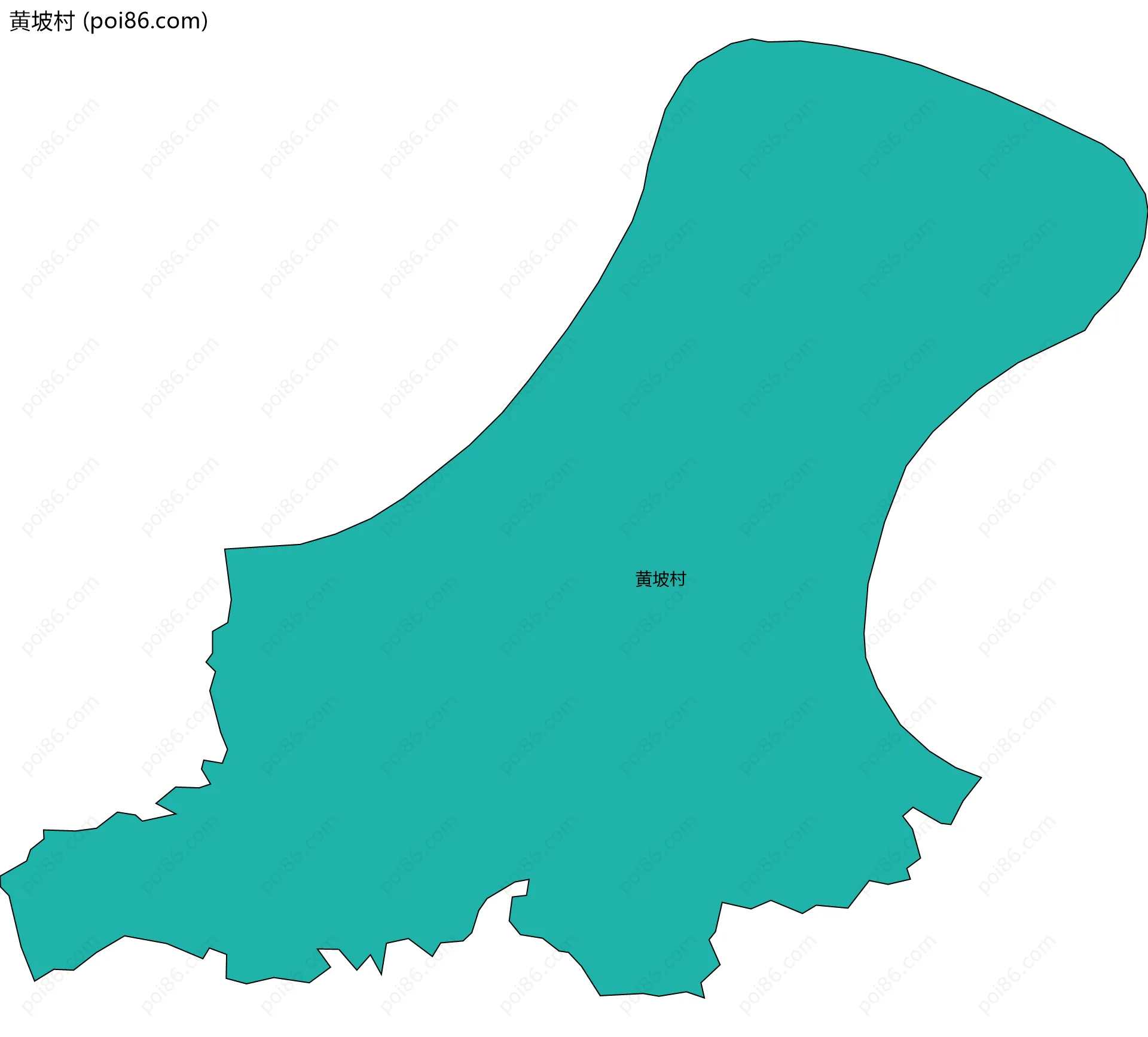 黄坡村边界地图