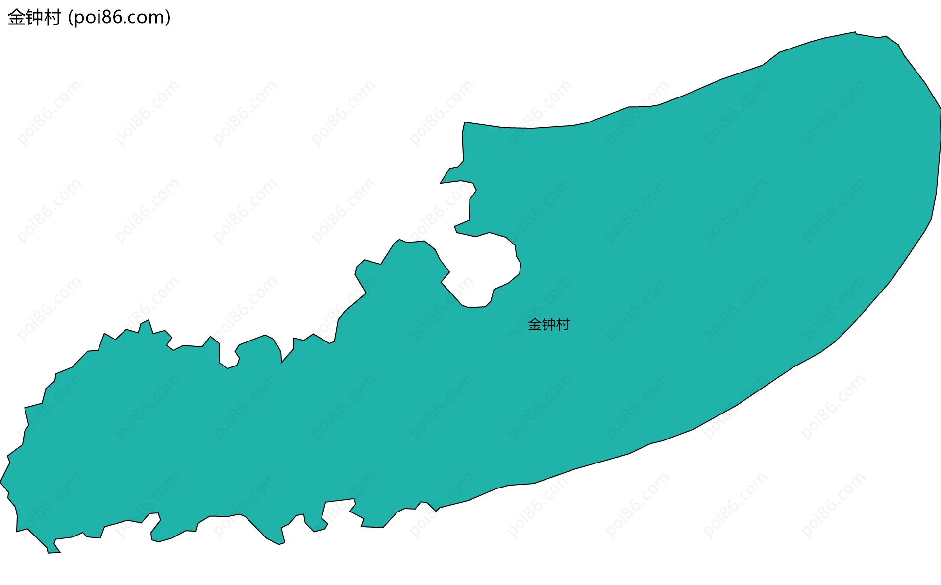 金钟村边界地图