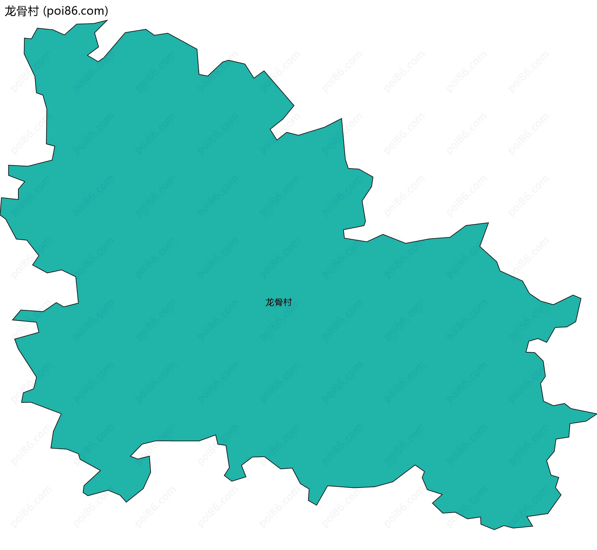 龙骨村边界地图