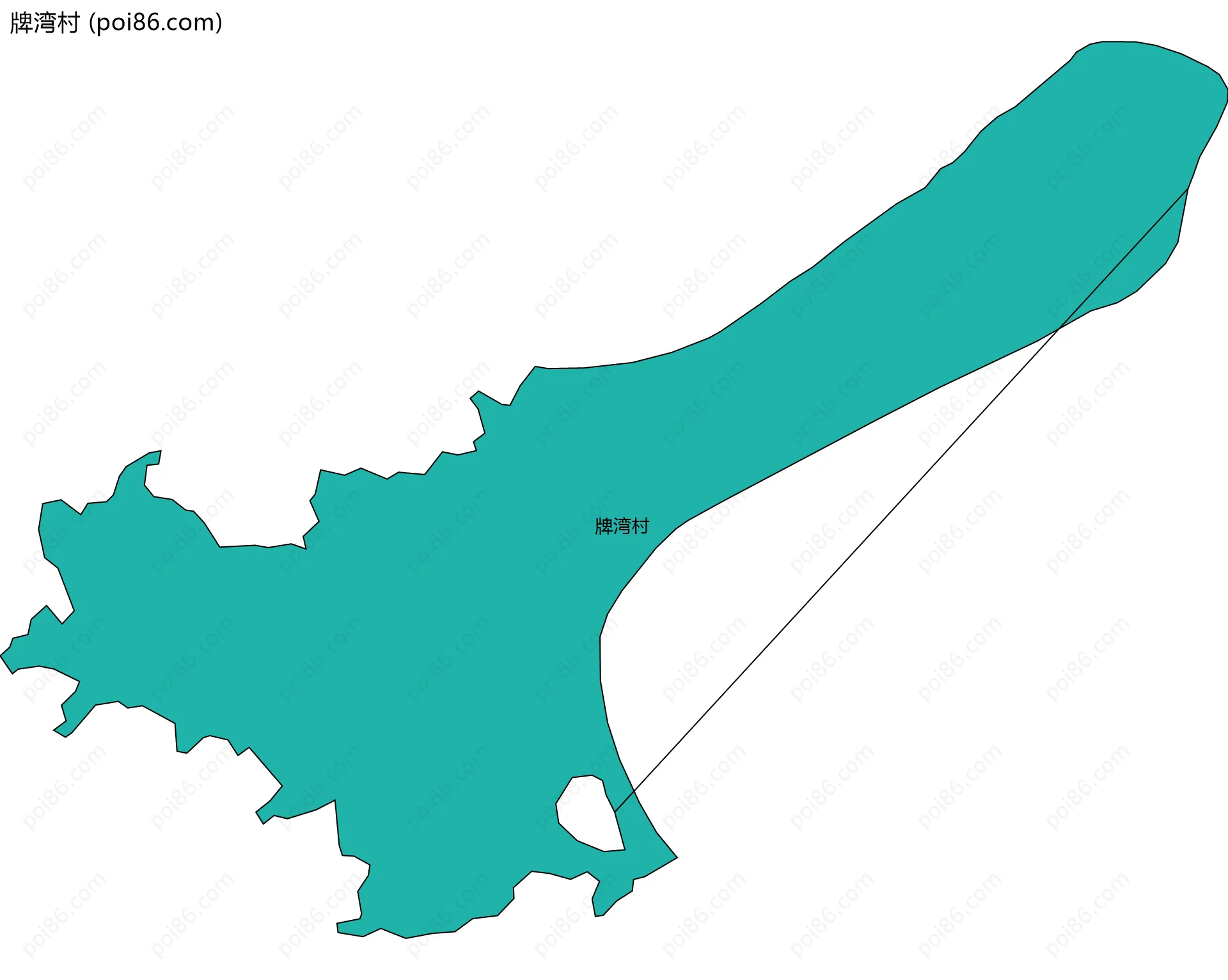 牌湾村边界地图