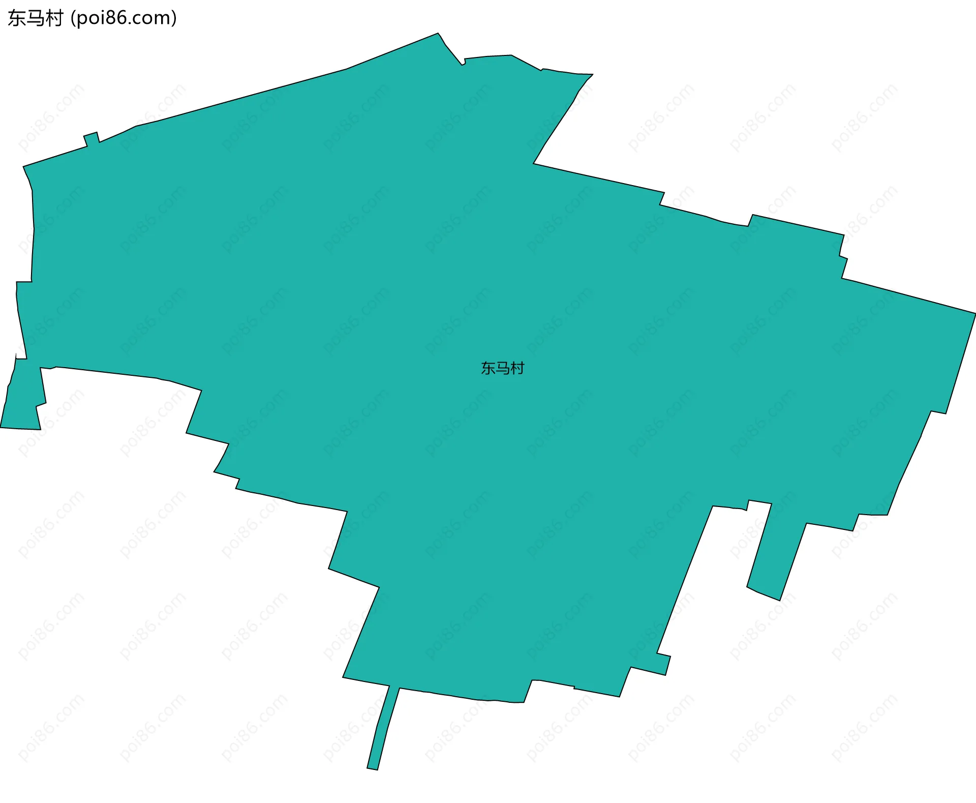 东马村边界地图