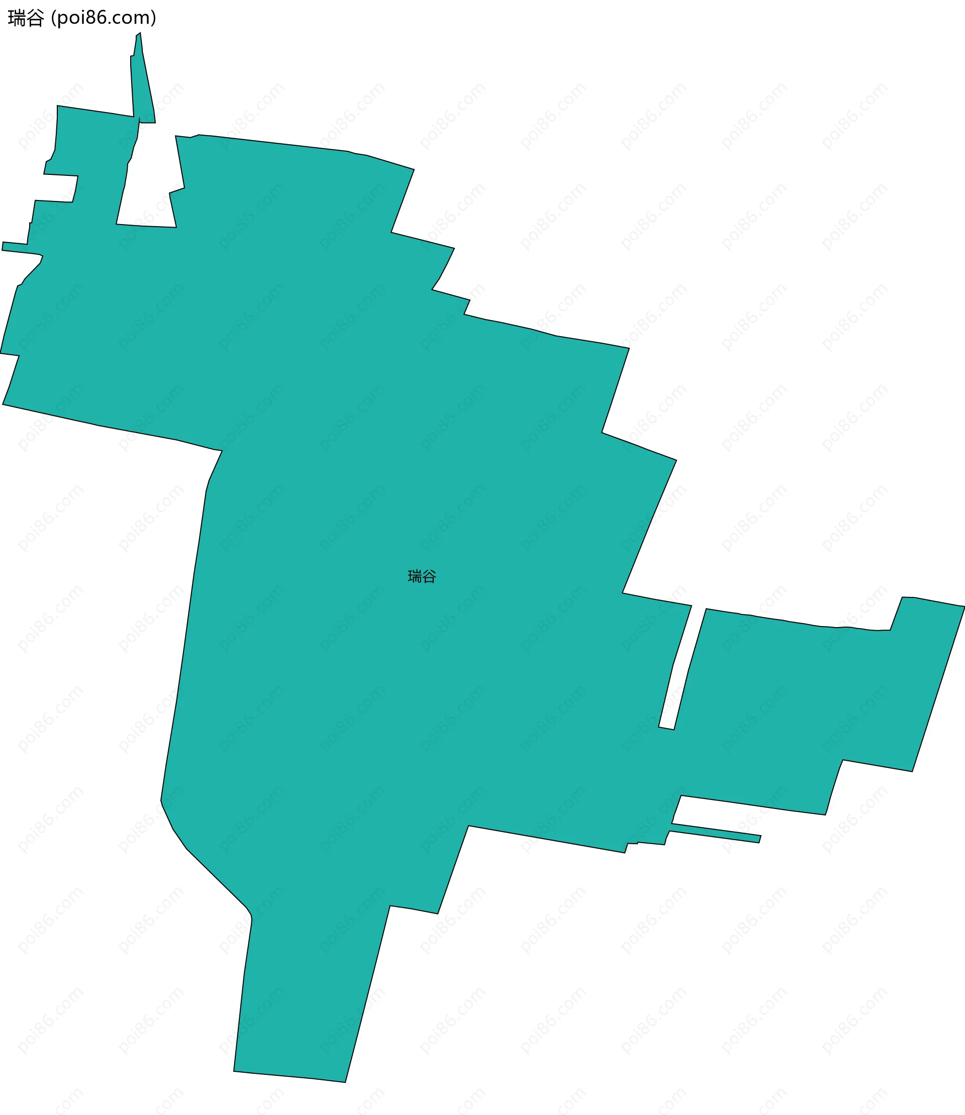 瑞谷边界地图