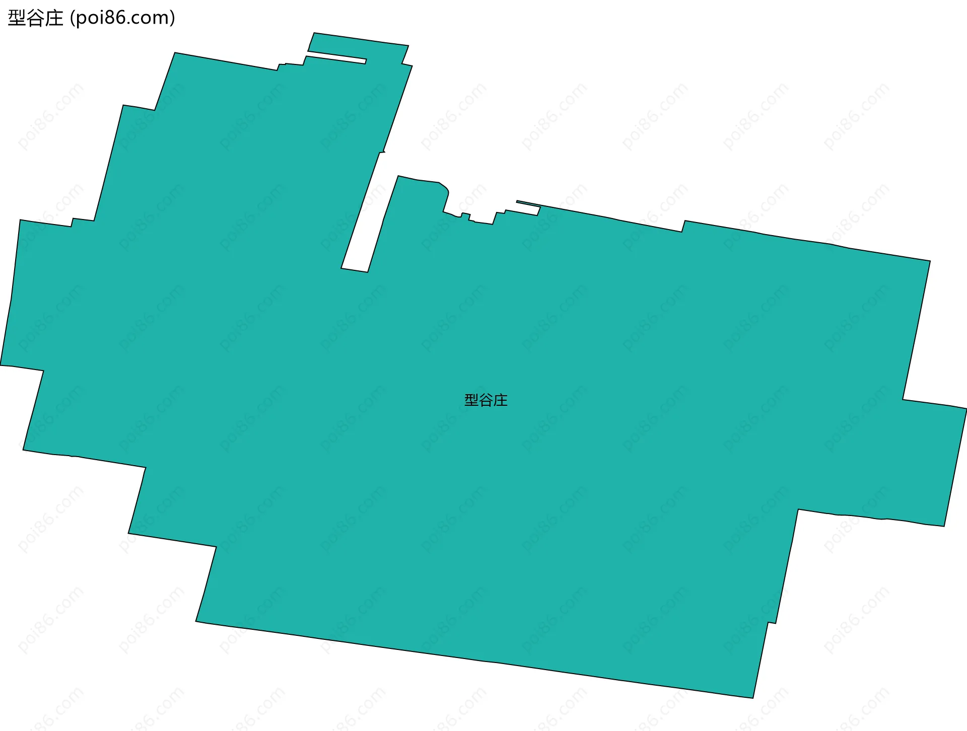 型谷庄边界地图