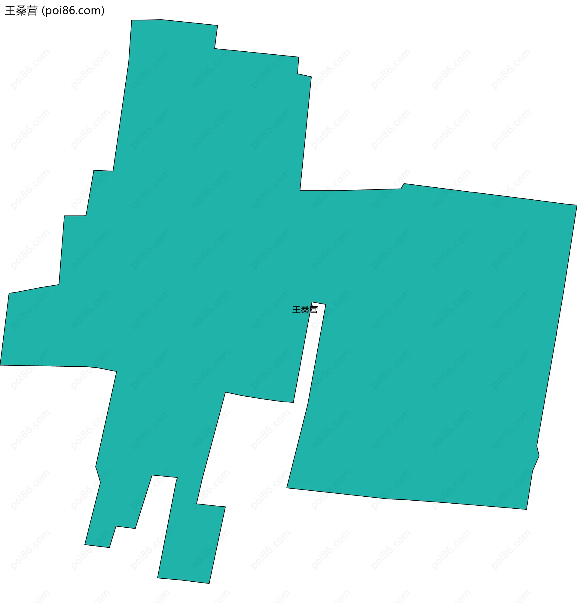 王桑营边界地图