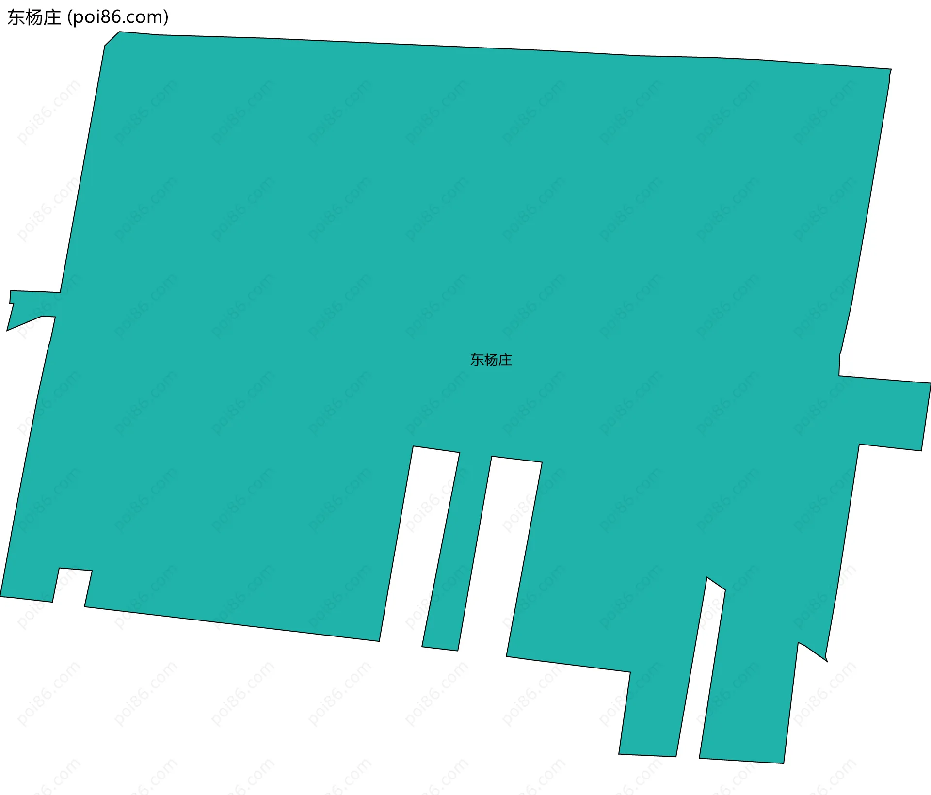 东杨庄边界地图