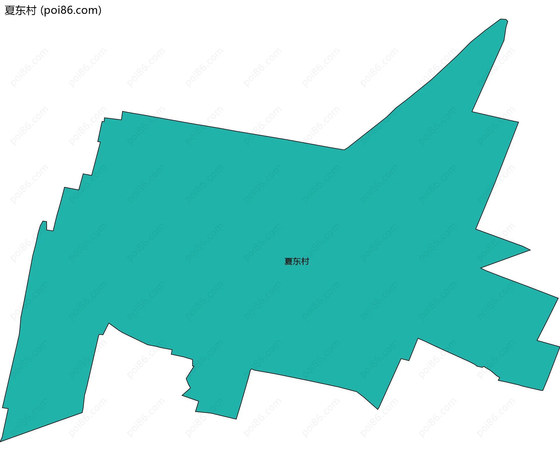 夏东村边界地图