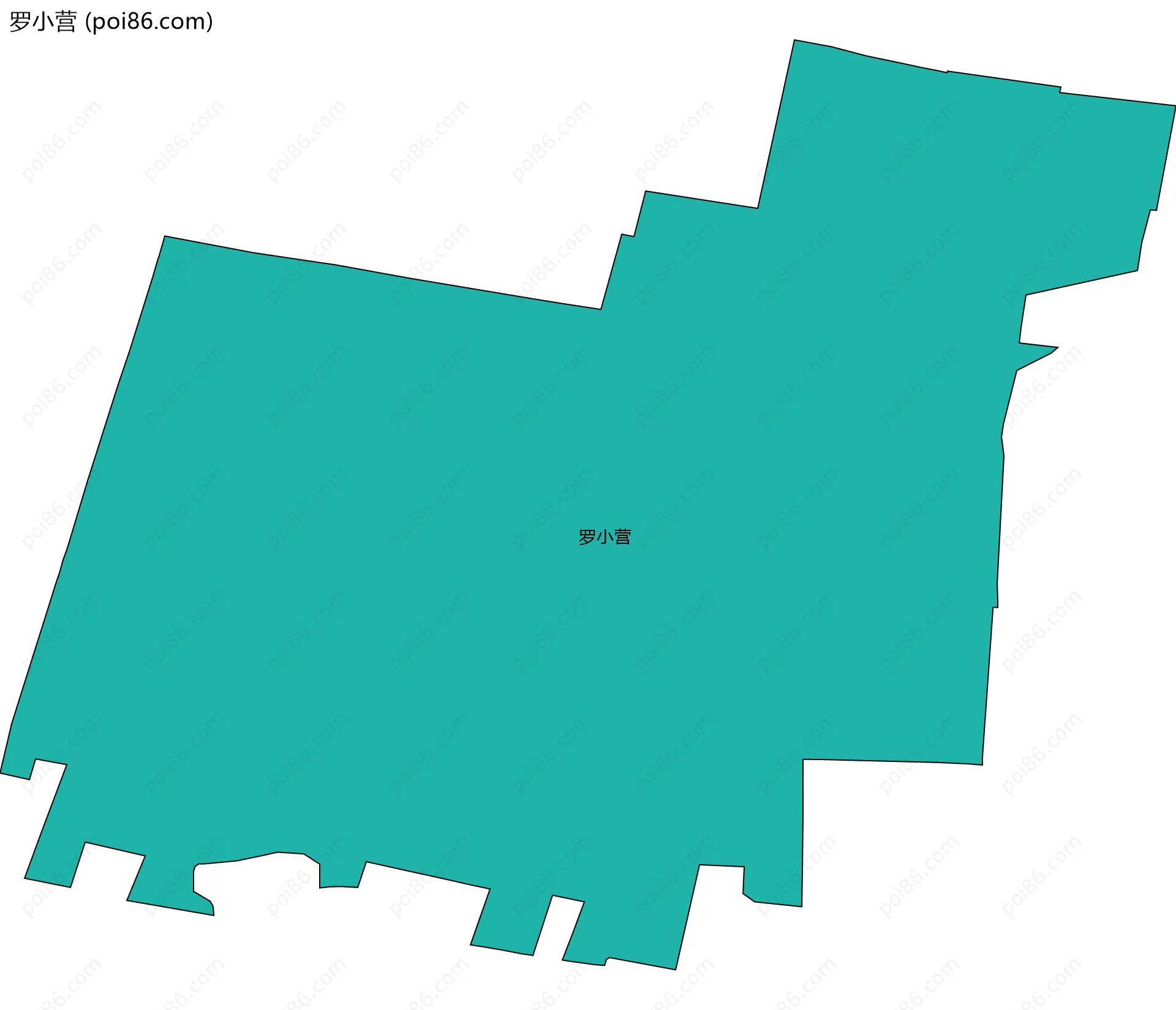 罗小营边界地图