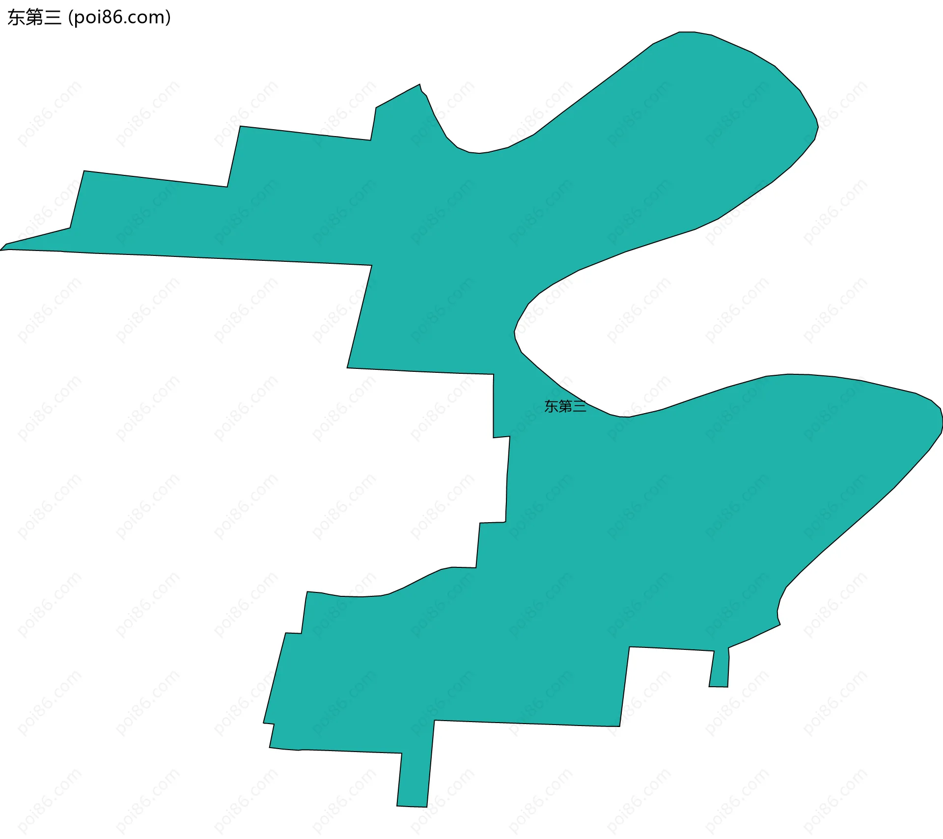 东第三边界地图