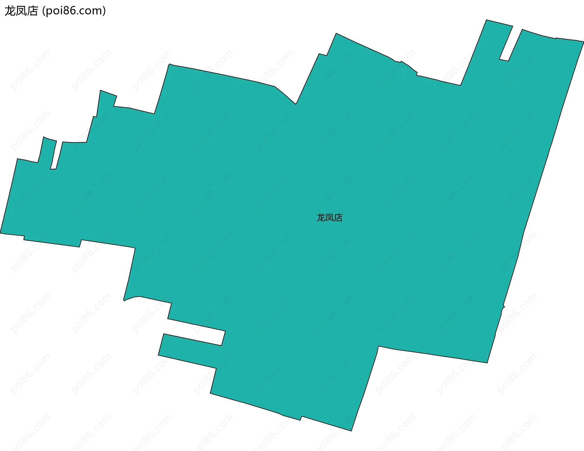 龙凤店边界地图