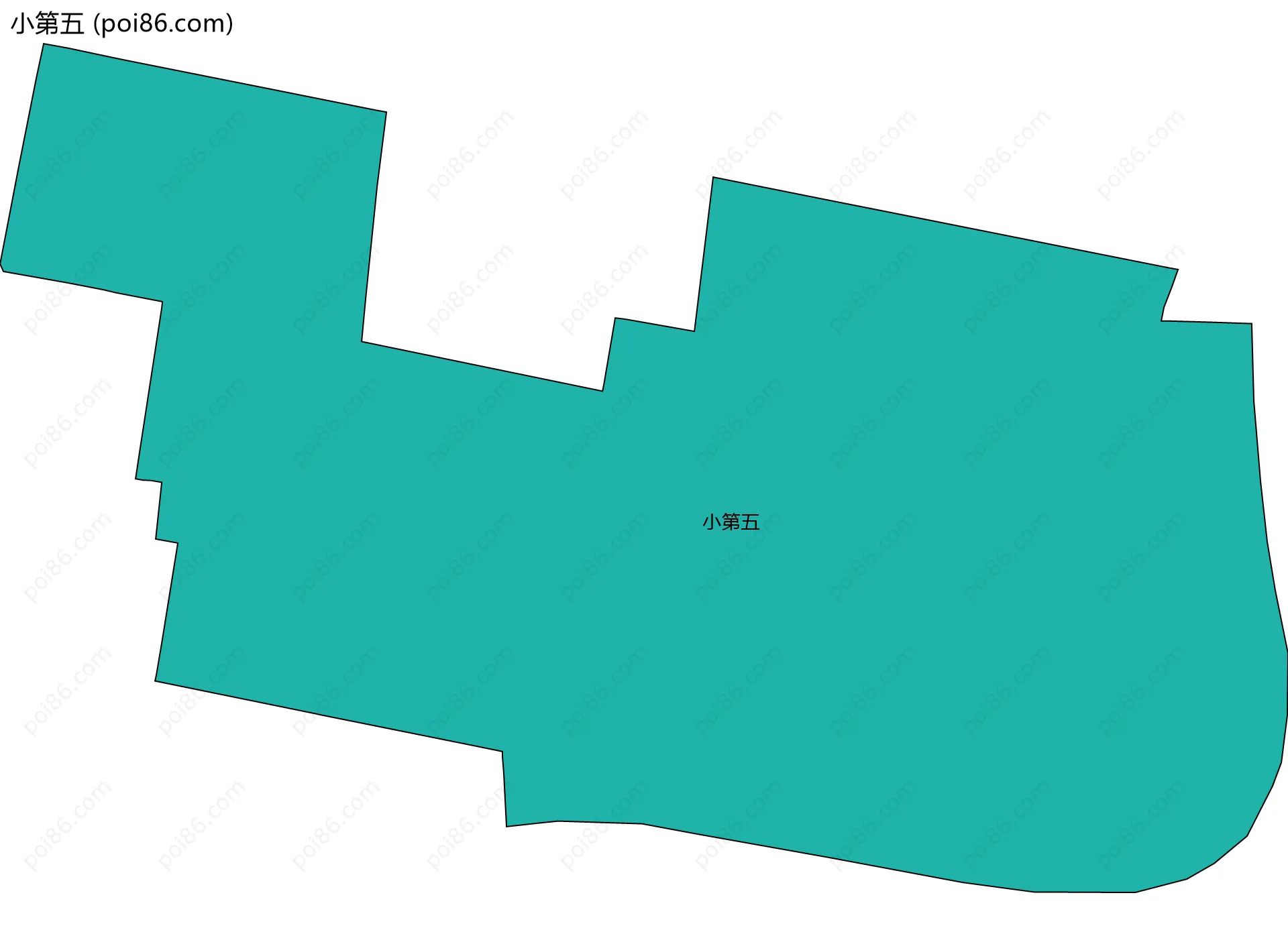 小第五边界地图