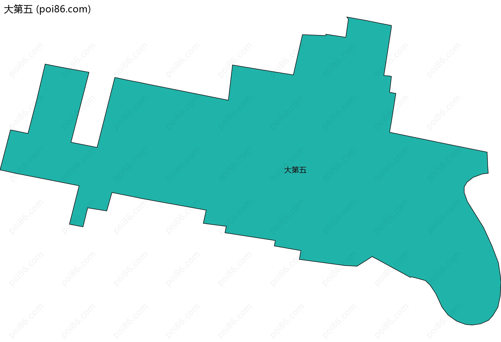 大第五边界地图