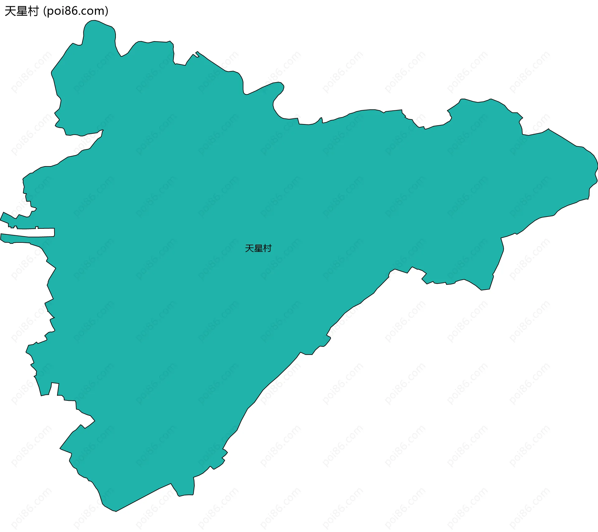 天星村边界地图