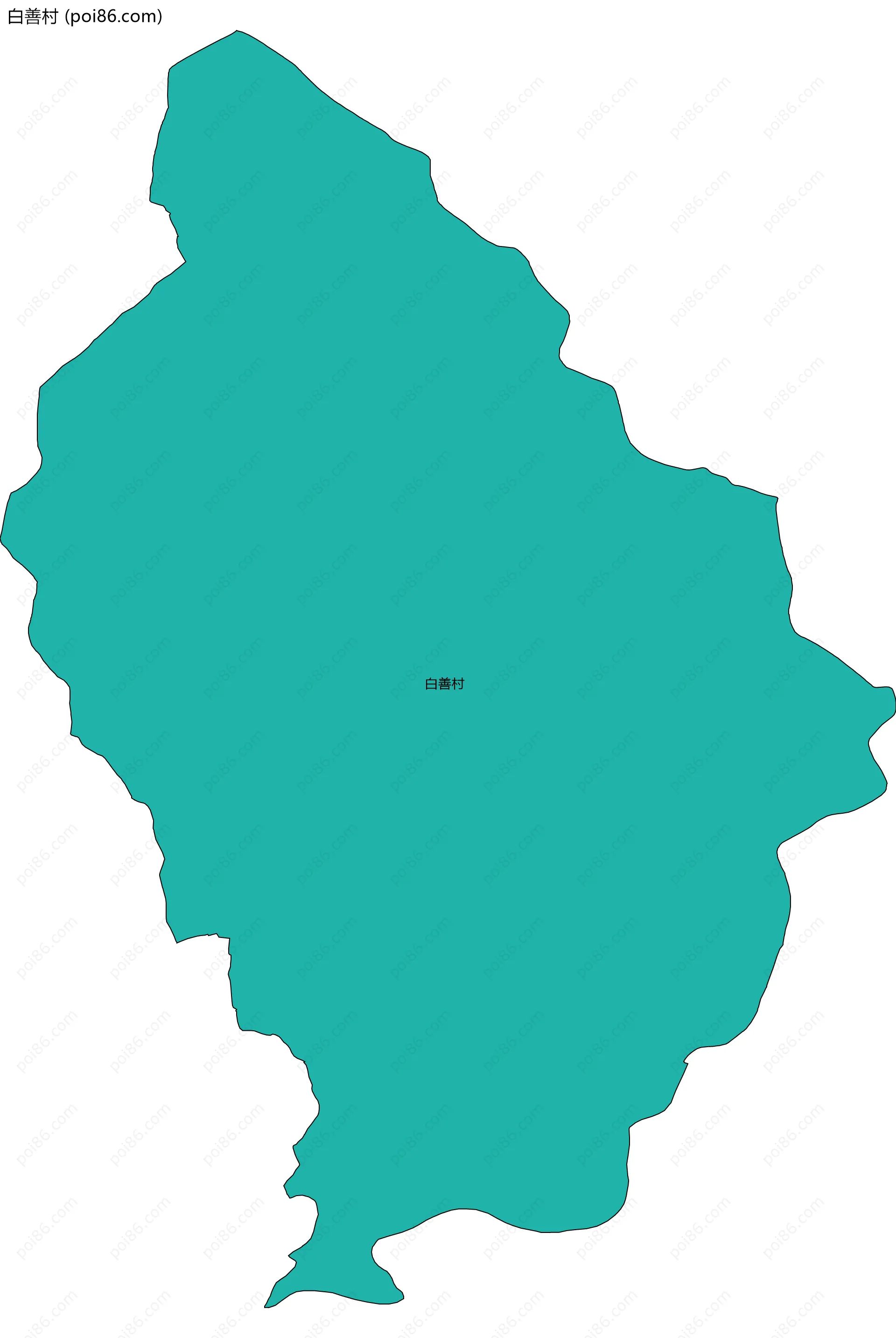 白善村边界地图