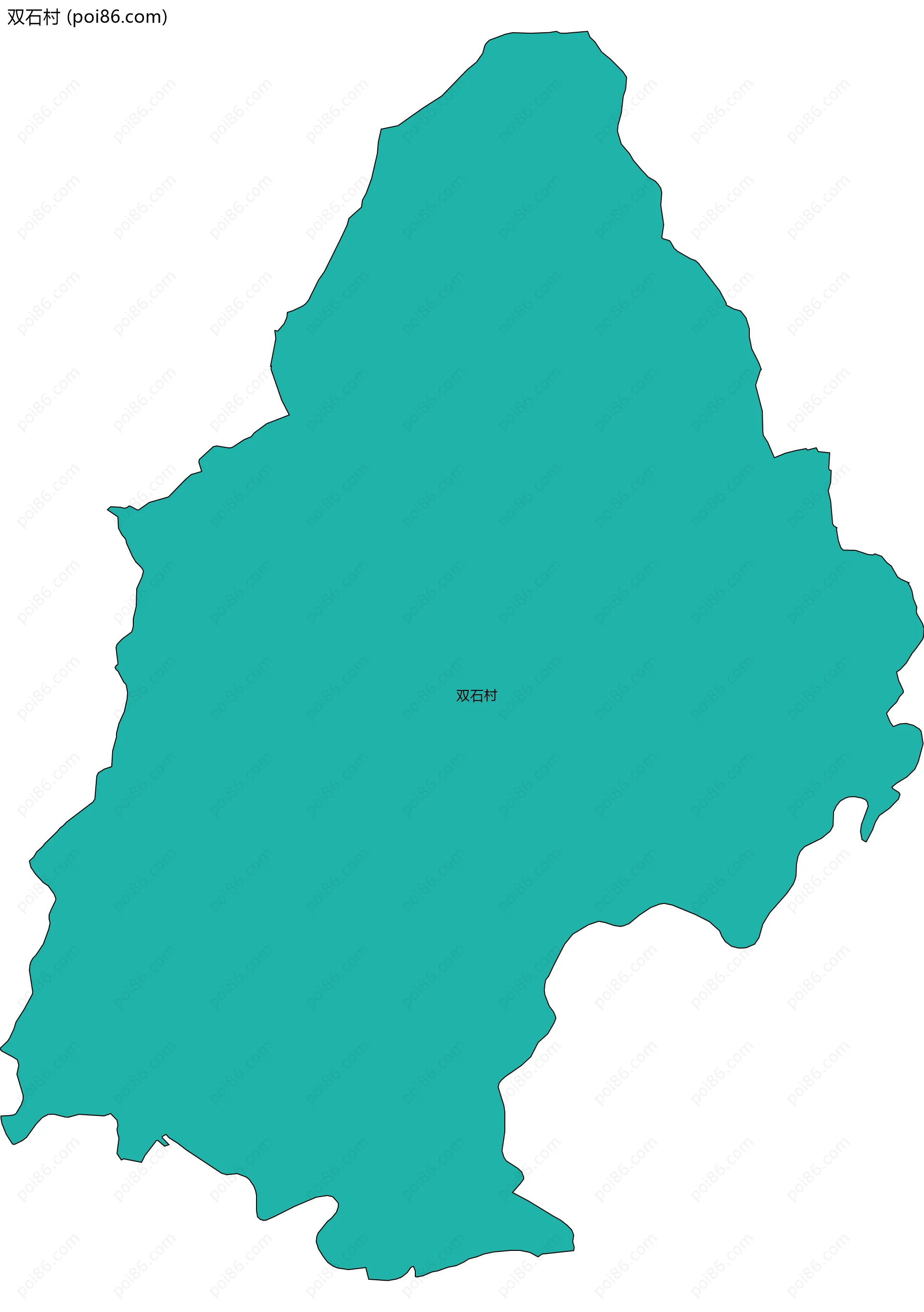 双石村边界地图