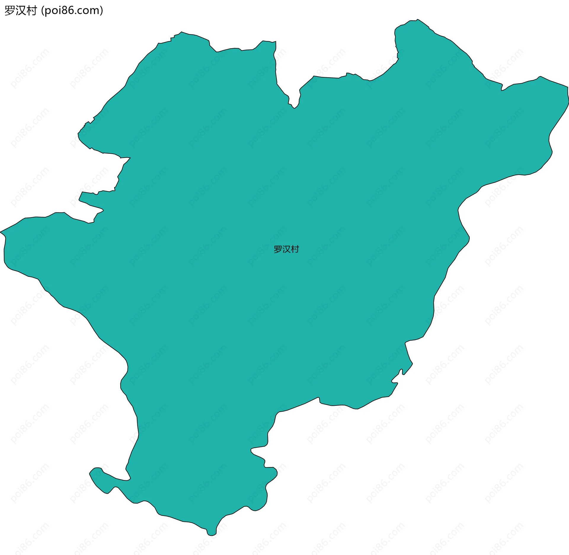 罗汉村边界地图