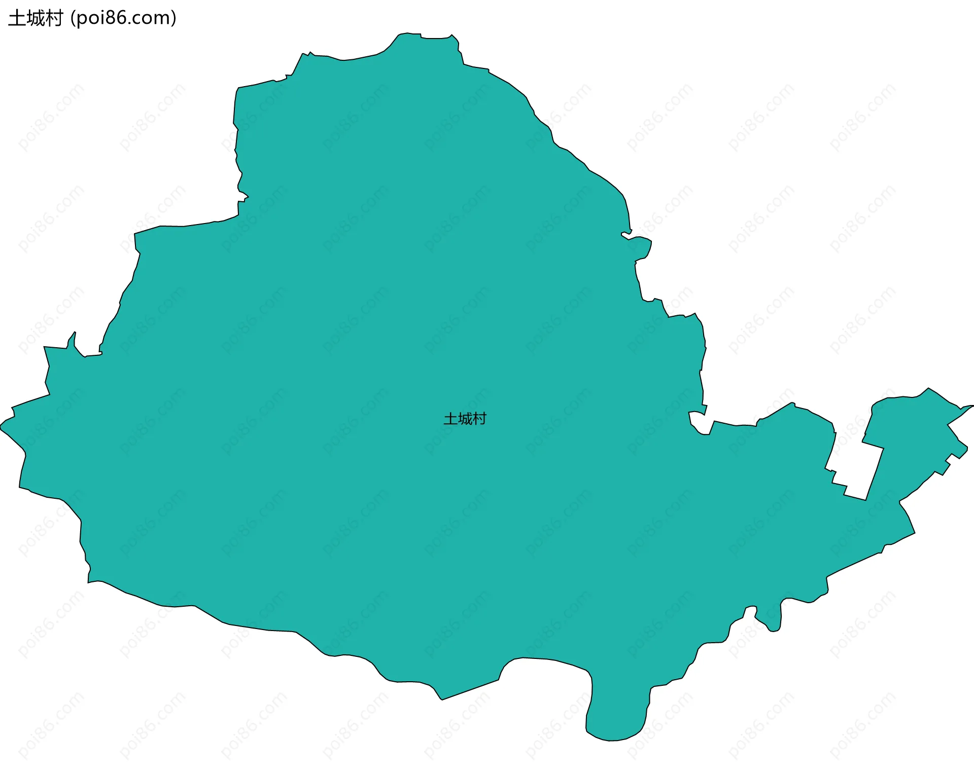 土城村边界地图