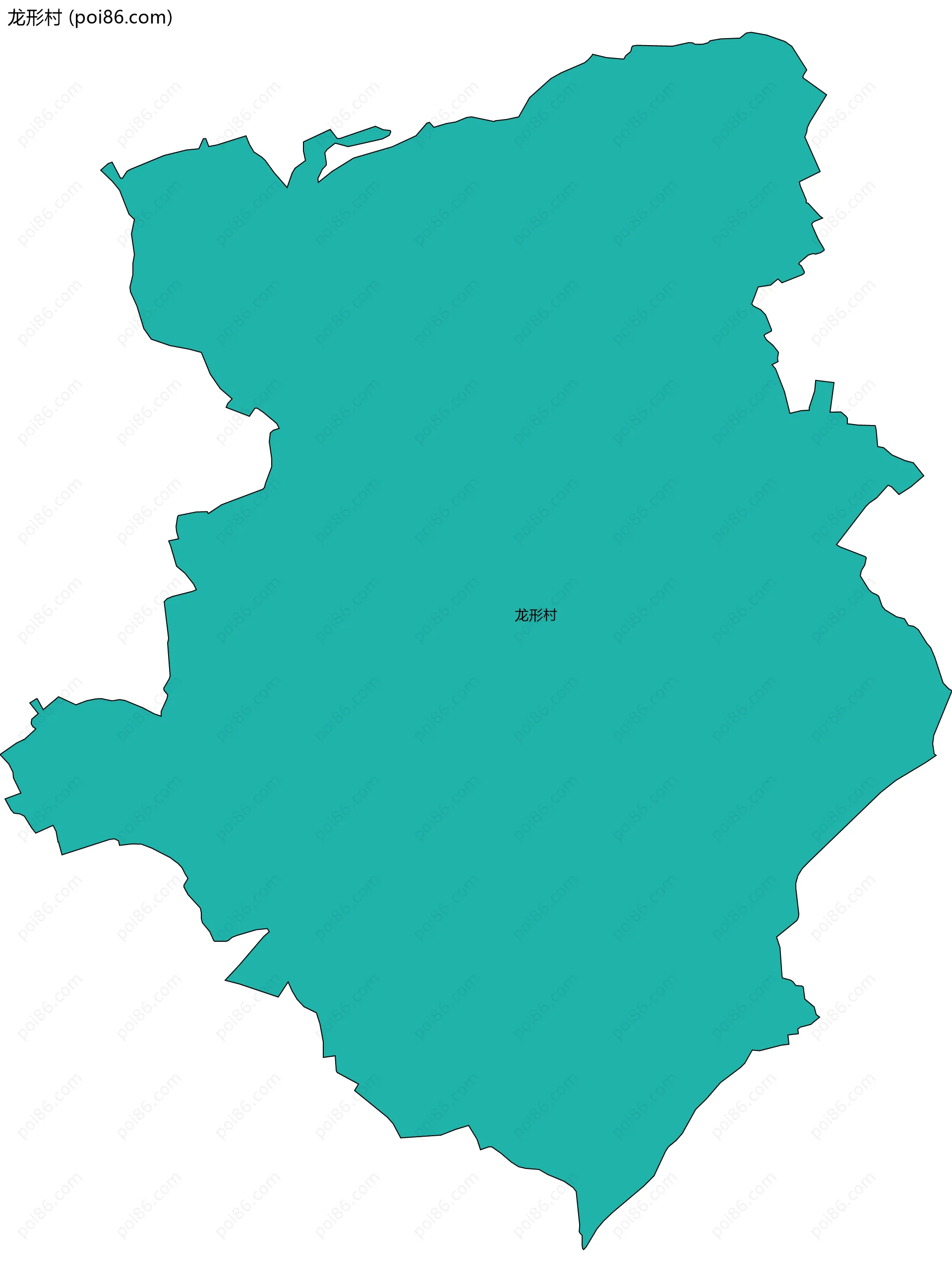 龙形村边界地图
