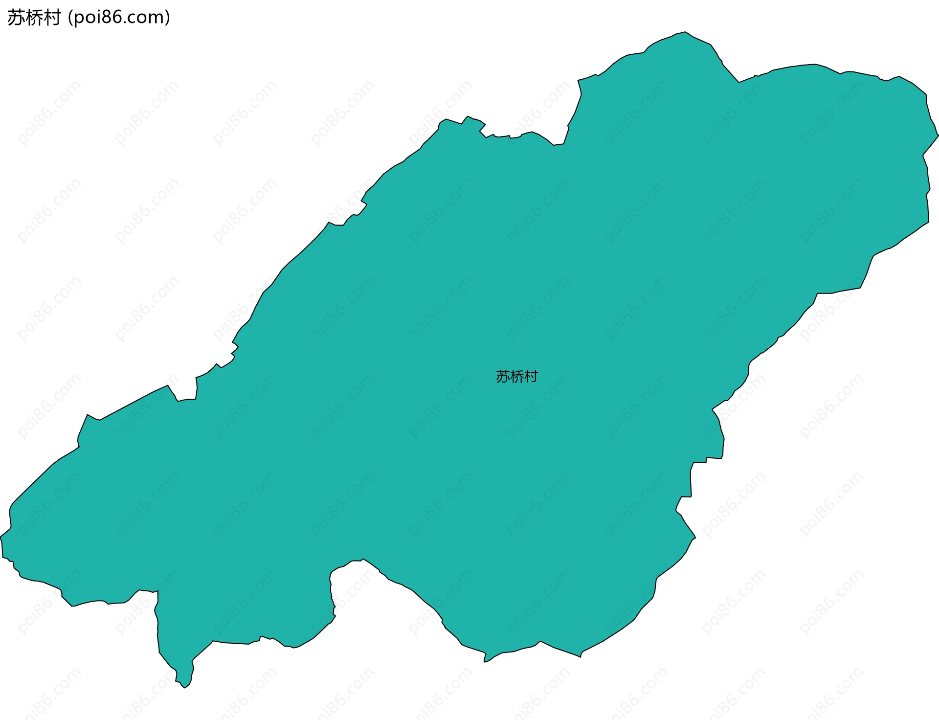 苏桥村边界地图