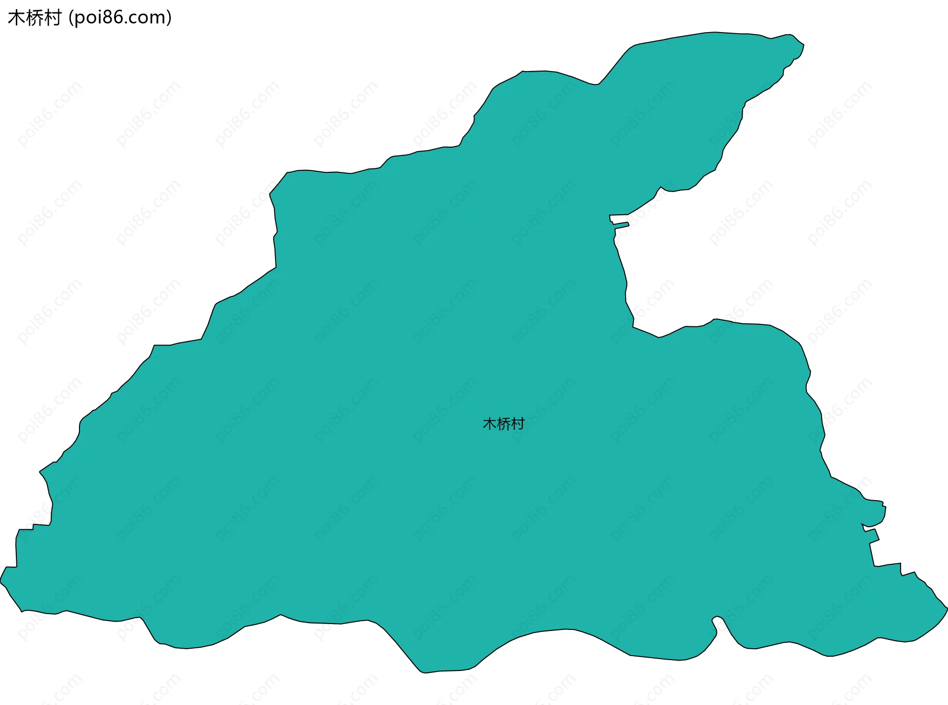 木桥村边界地图