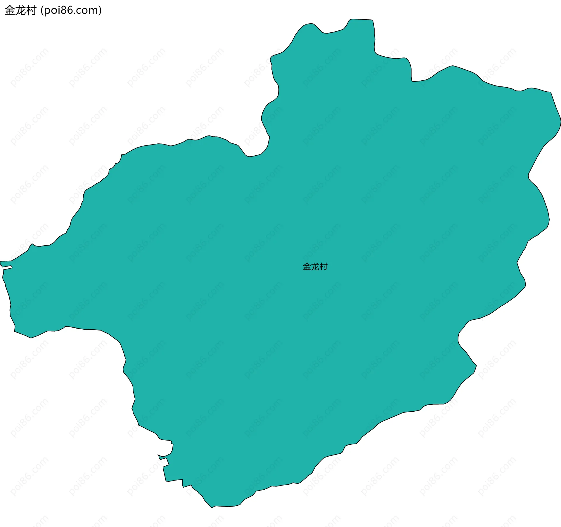 金龙村边界地图