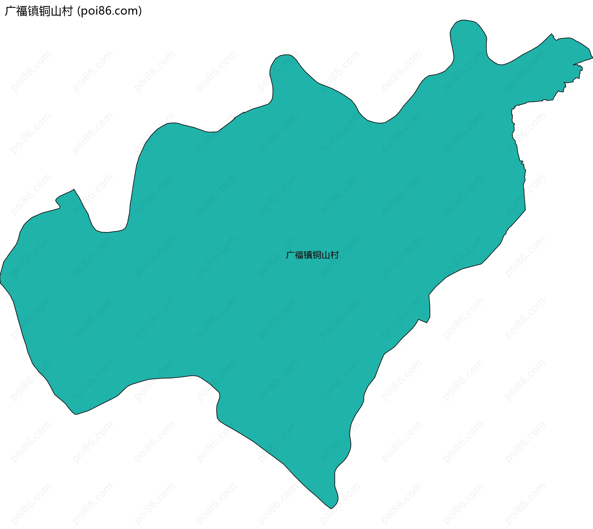 广福镇铜山村边界地图