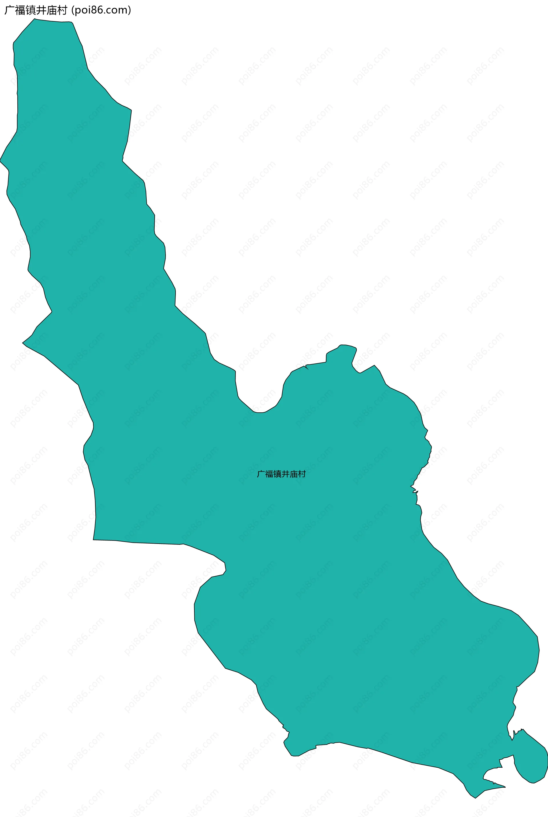 广福镇井庙村边界地图