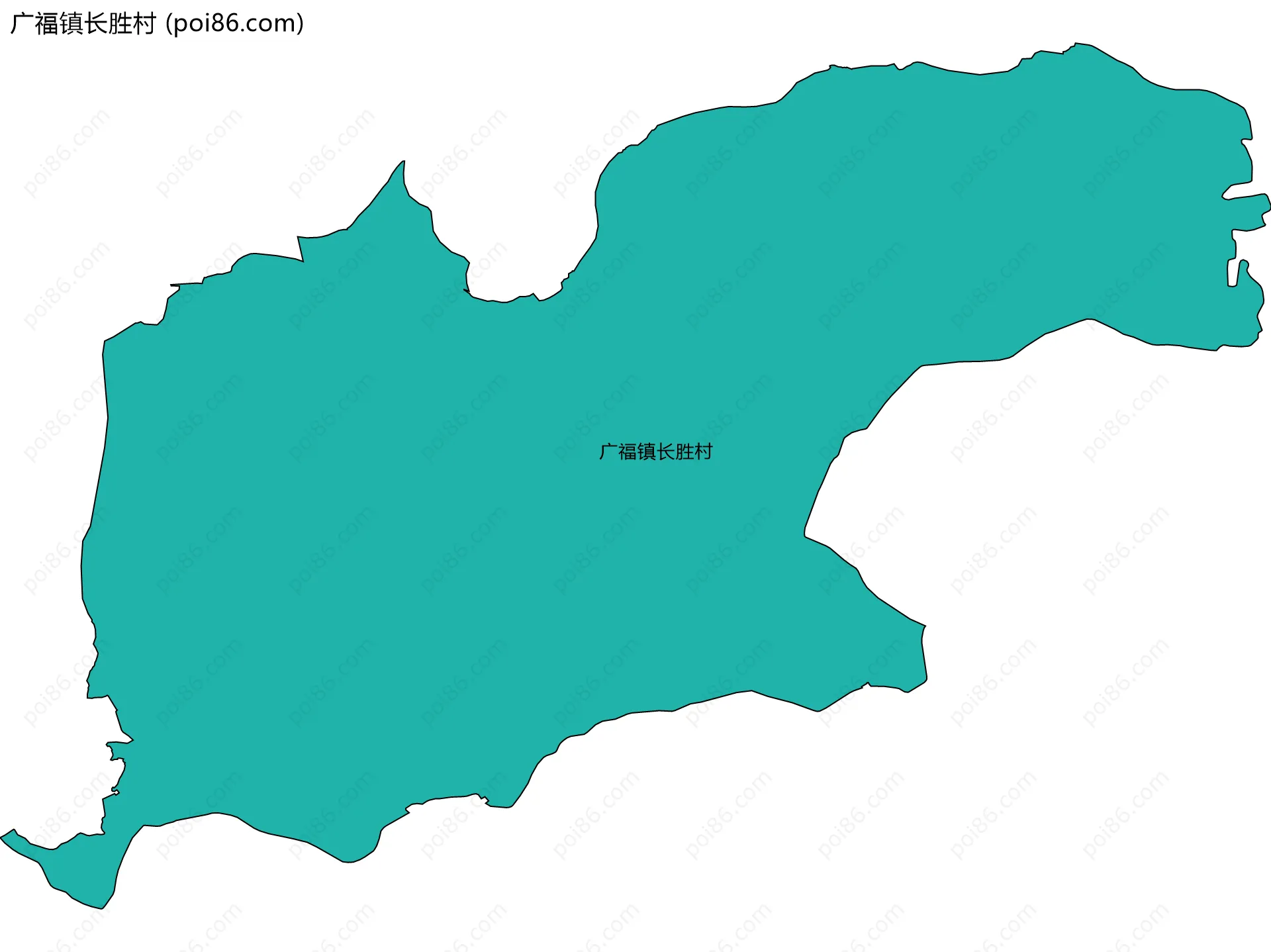 广福镇长胜村边界地图