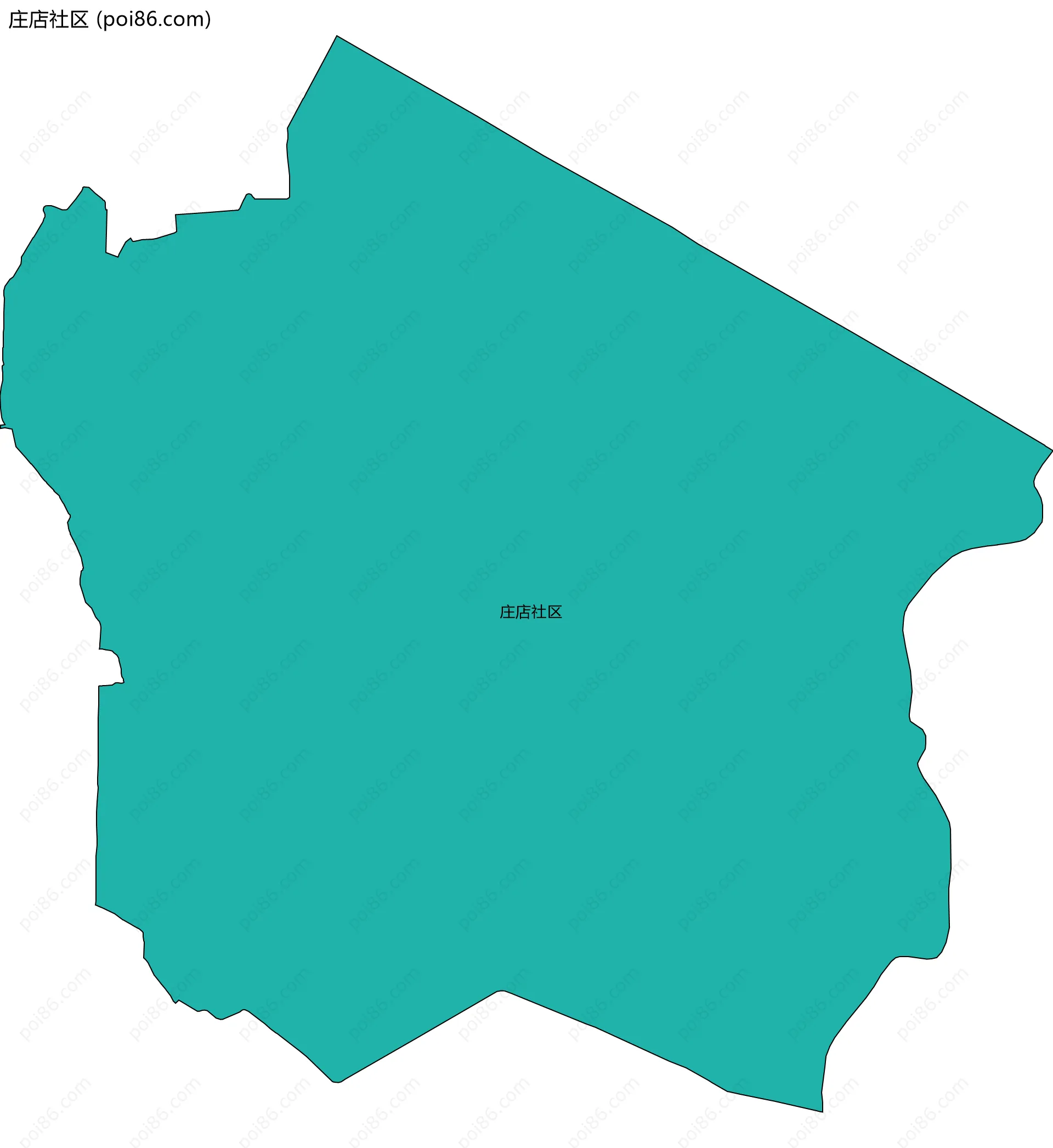 庄店社区边界地图