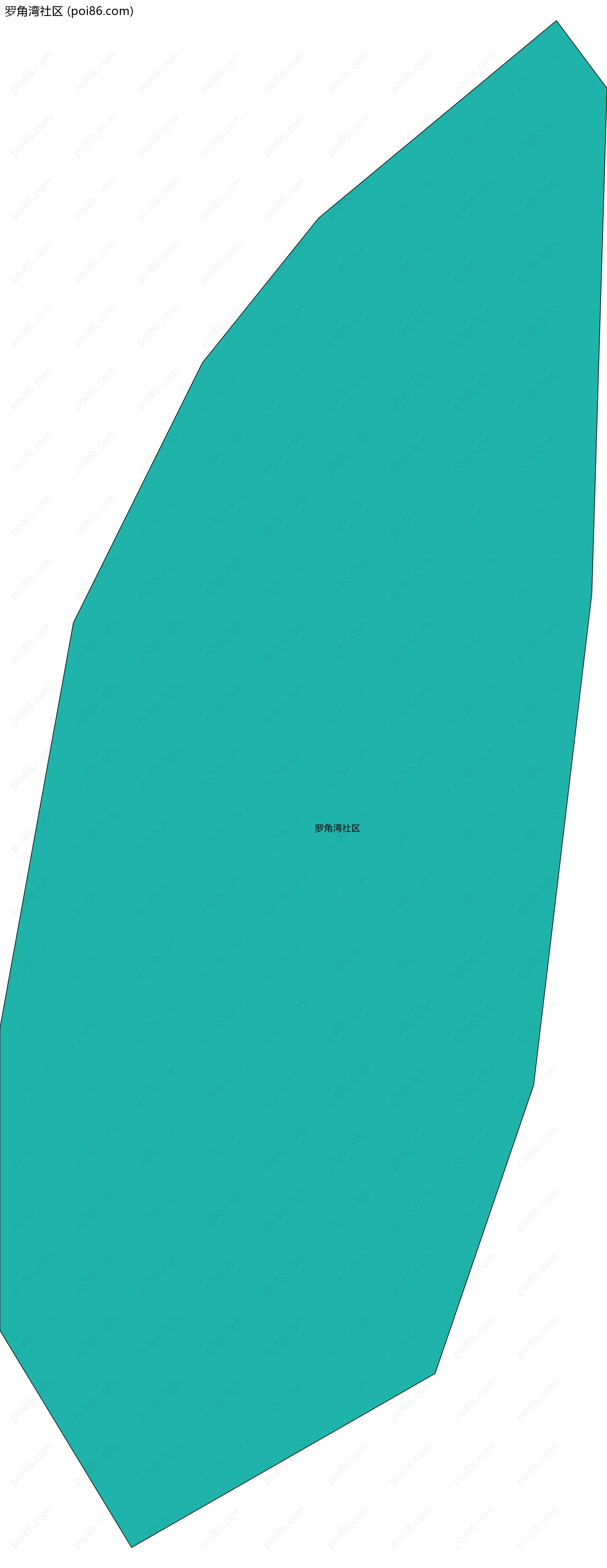 罗角湾社区边界地图