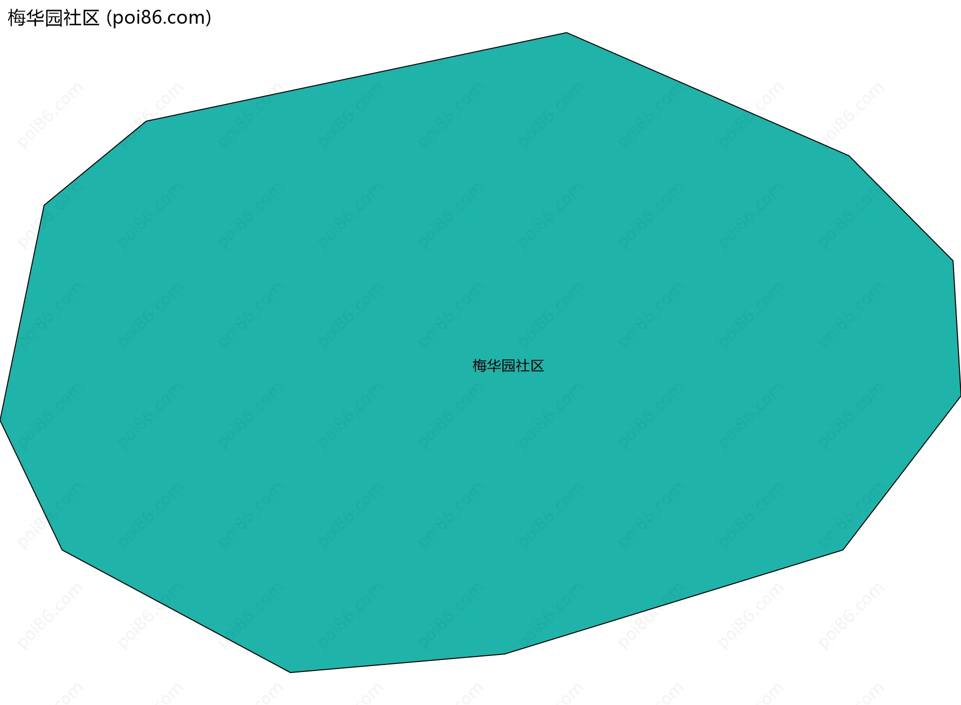 梅华园社区边界地图