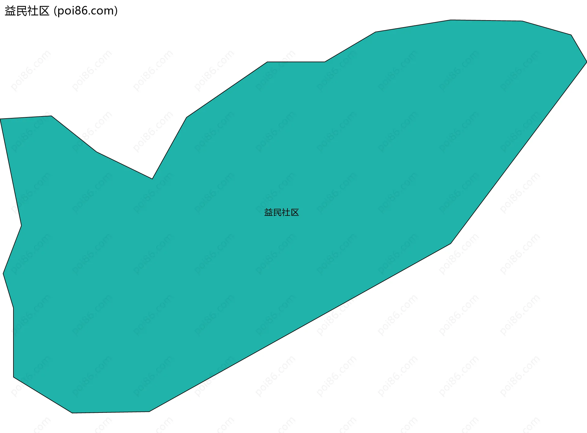 益民社区边界地图