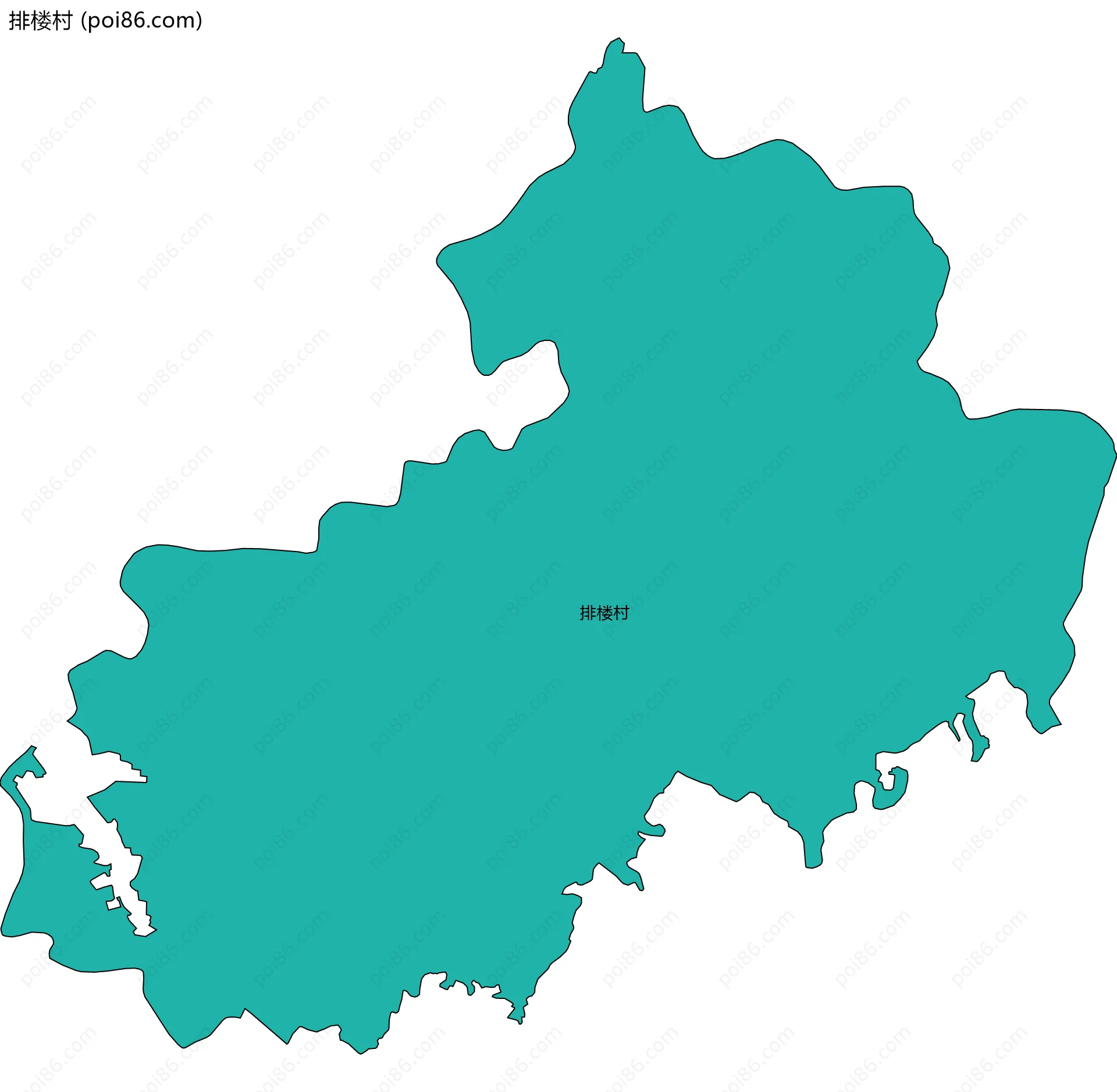 排楼村边界地图