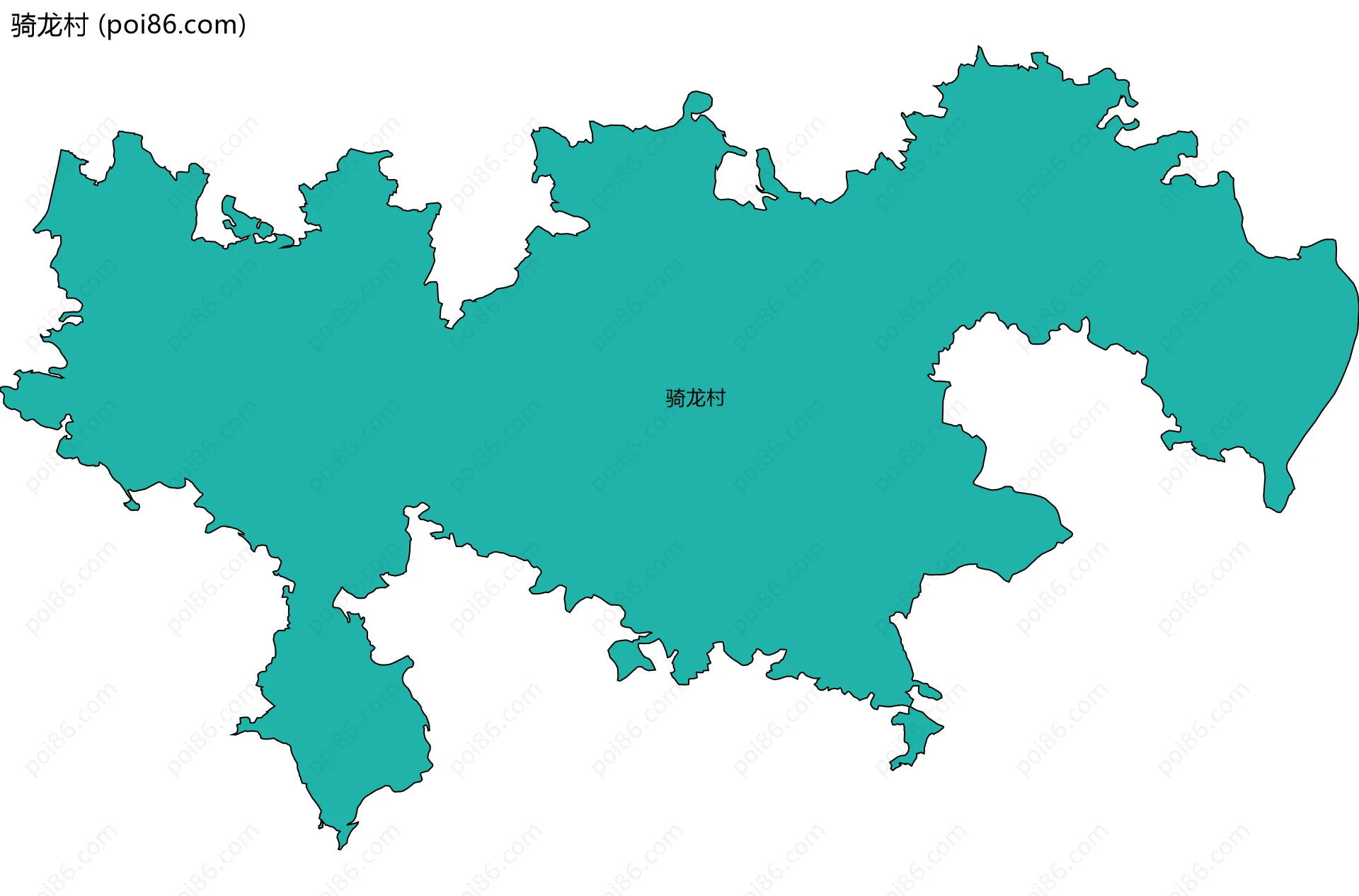 骑龙村边界地图