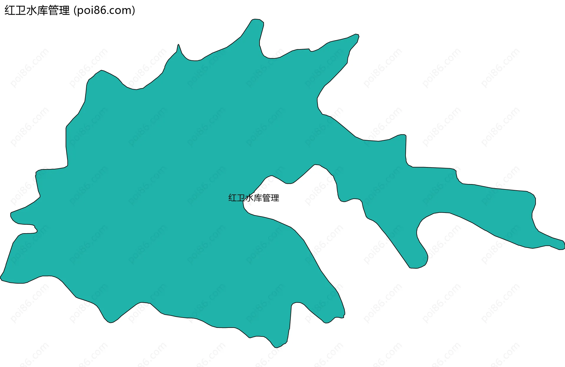 红卫水库管理边界地图