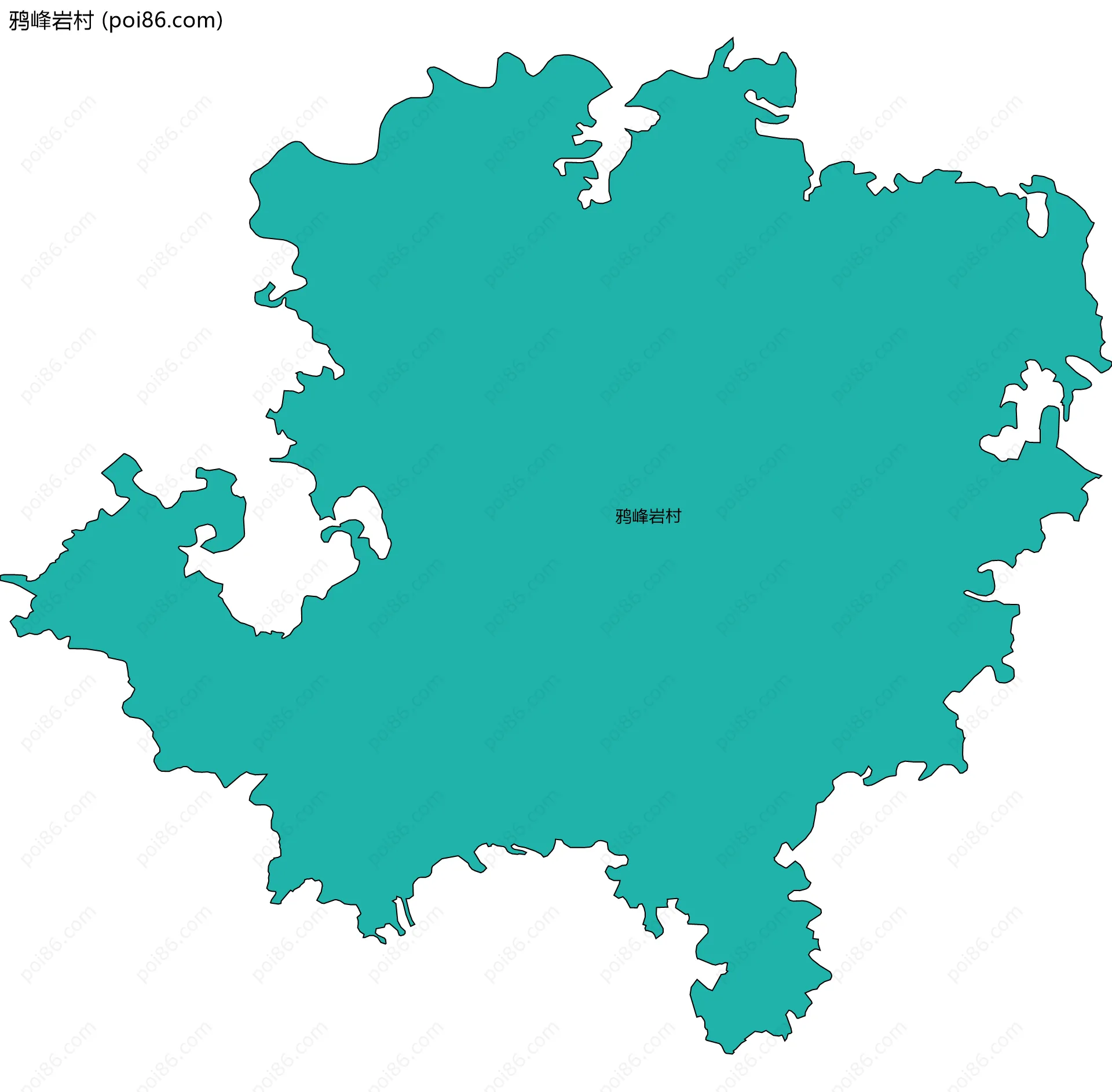 鸦峰岩村边界地图