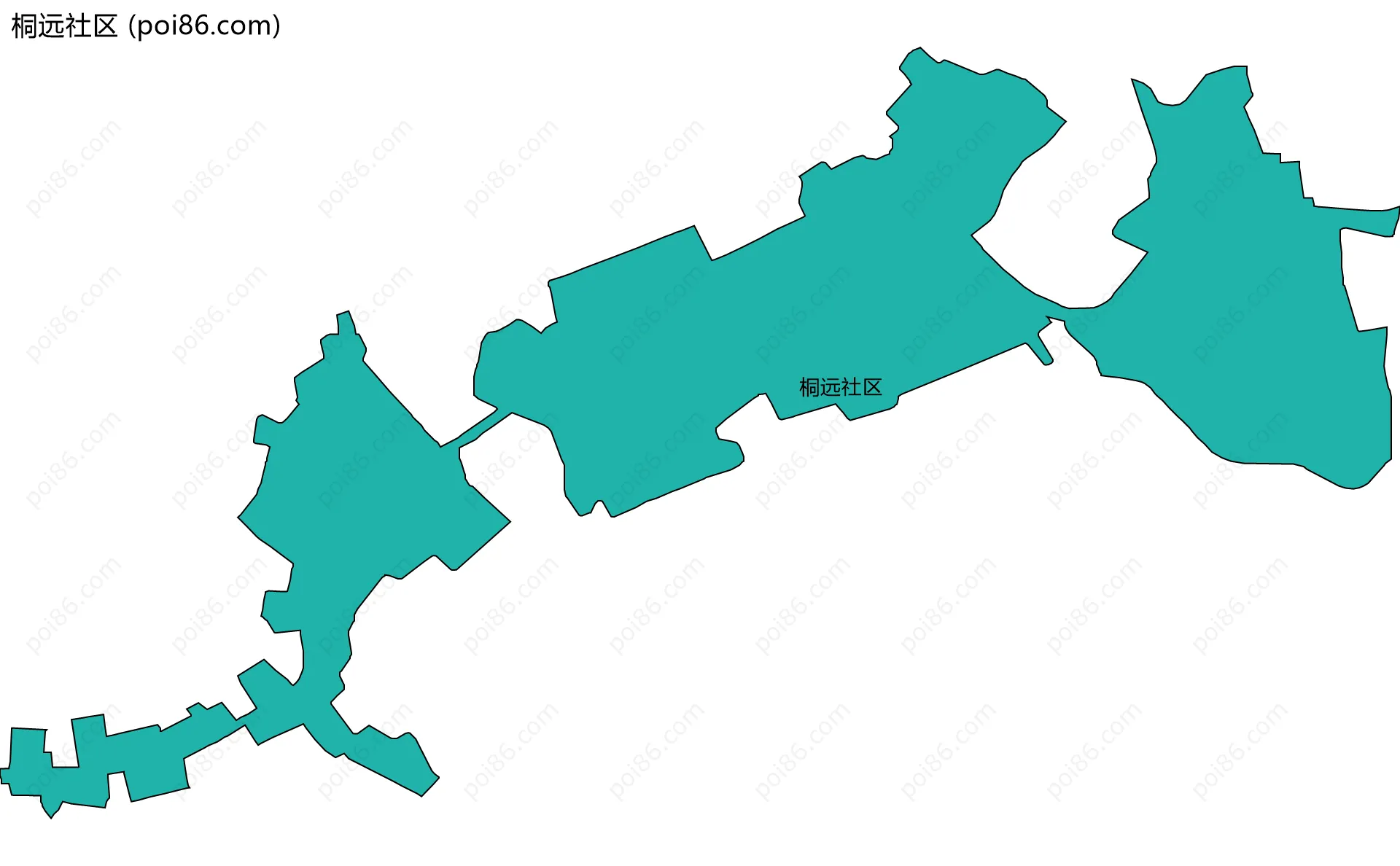 桐远社区边界地图