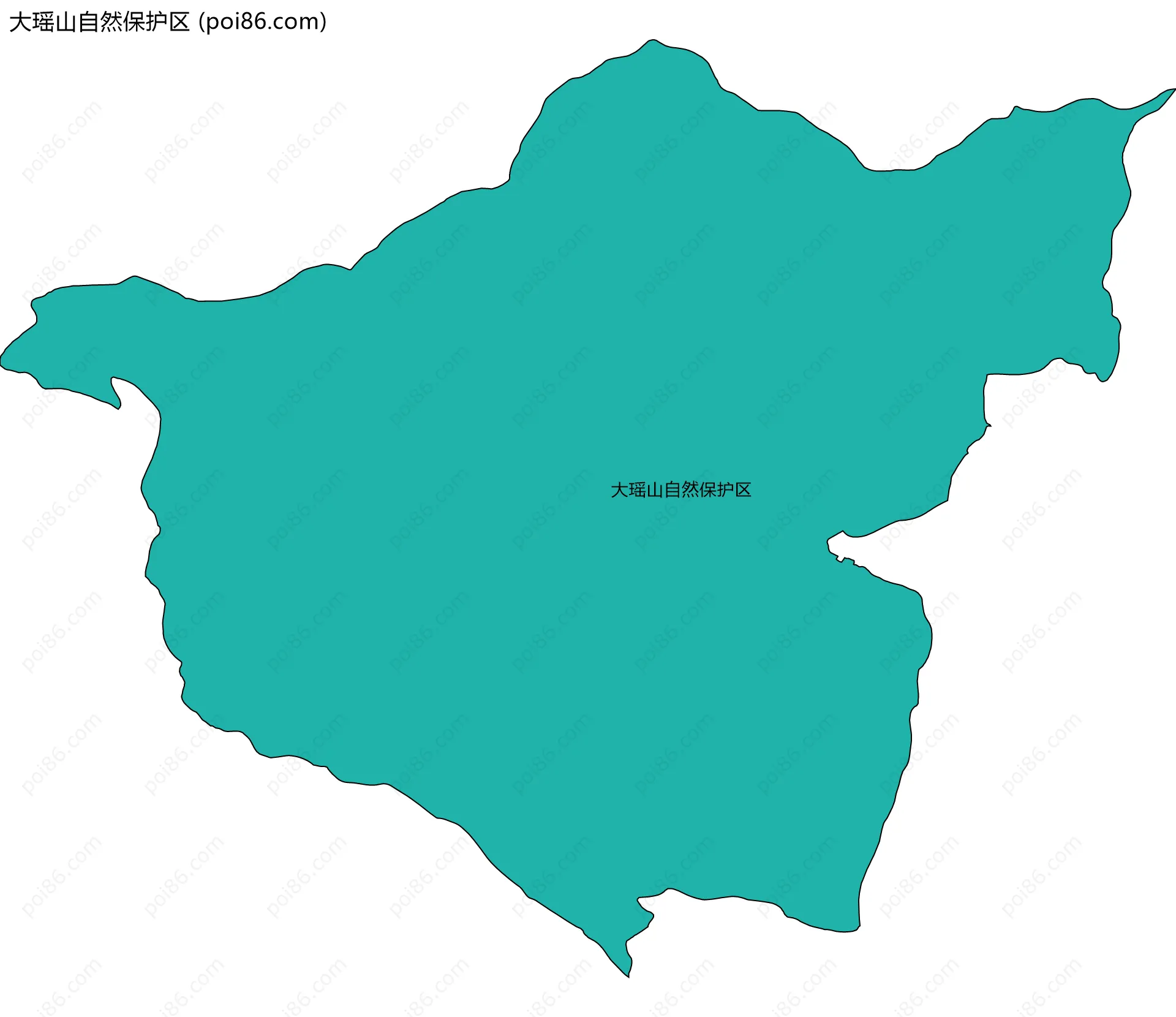 大瑶山自然保护区边界地图