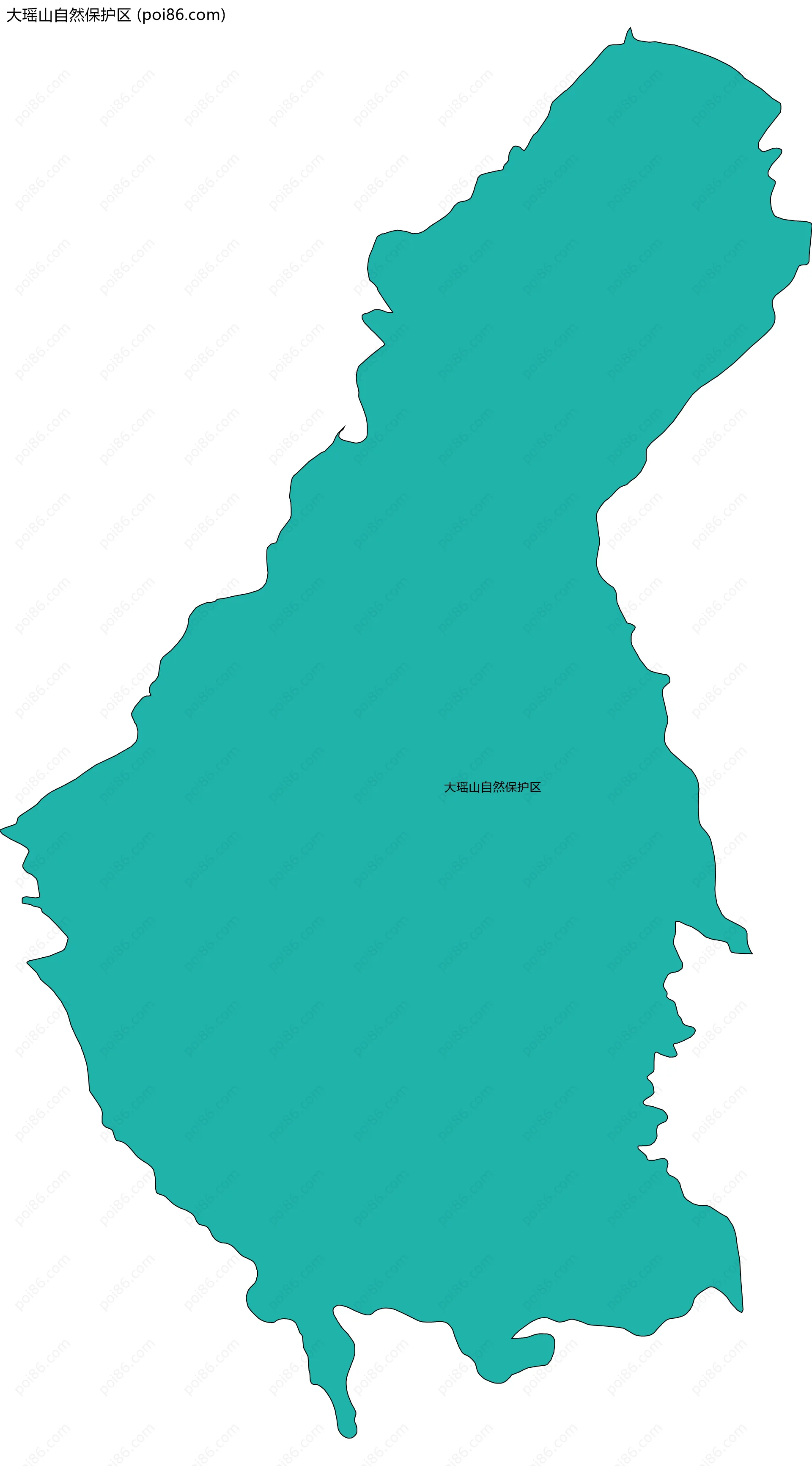大瑶山自然保护区边界地图